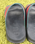 Sandali Gucci Size 9=43 nere verdi e rosse
