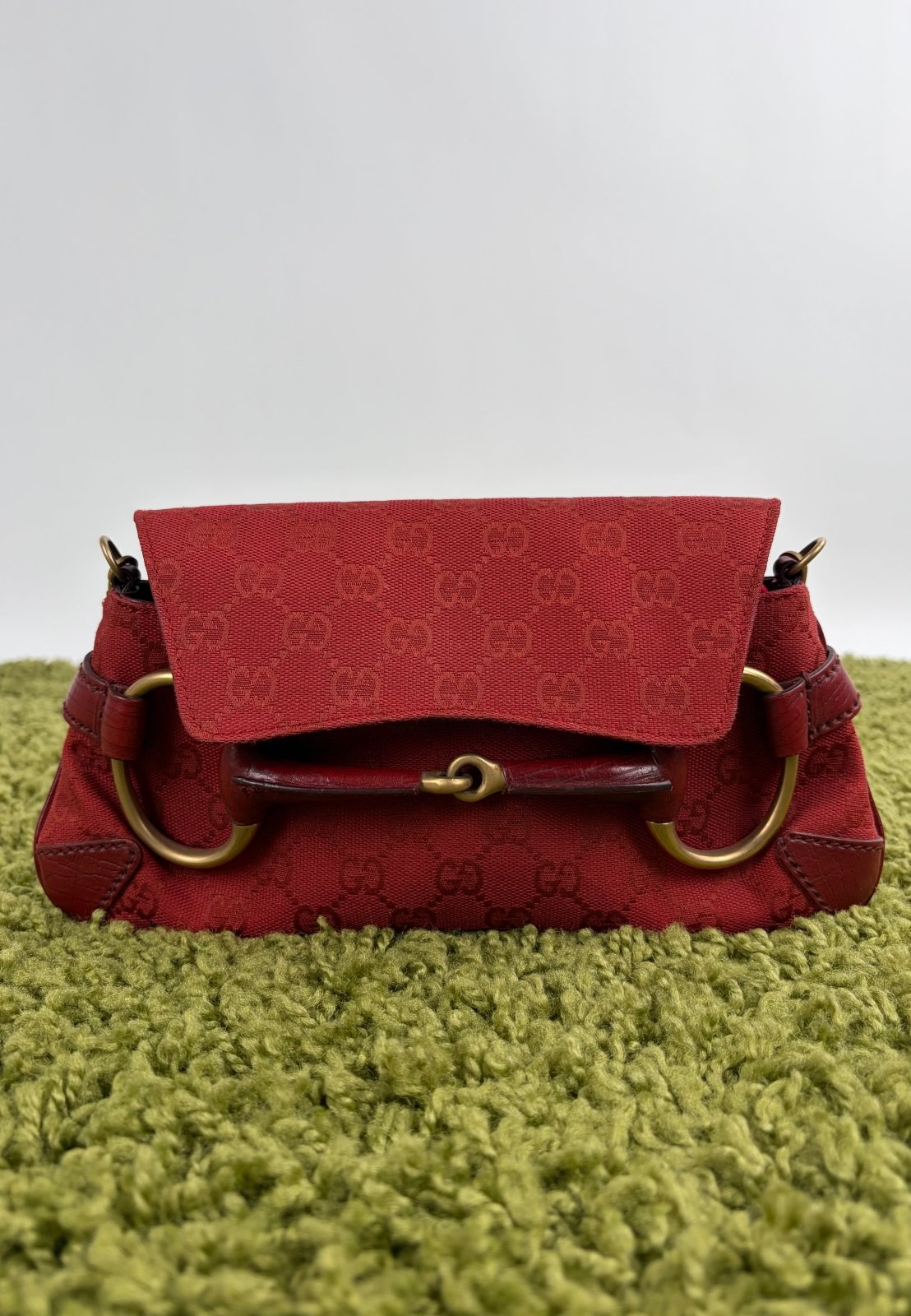 Borsa Gucci Horsebit Chain Rossa - Second Hand Di Fiore