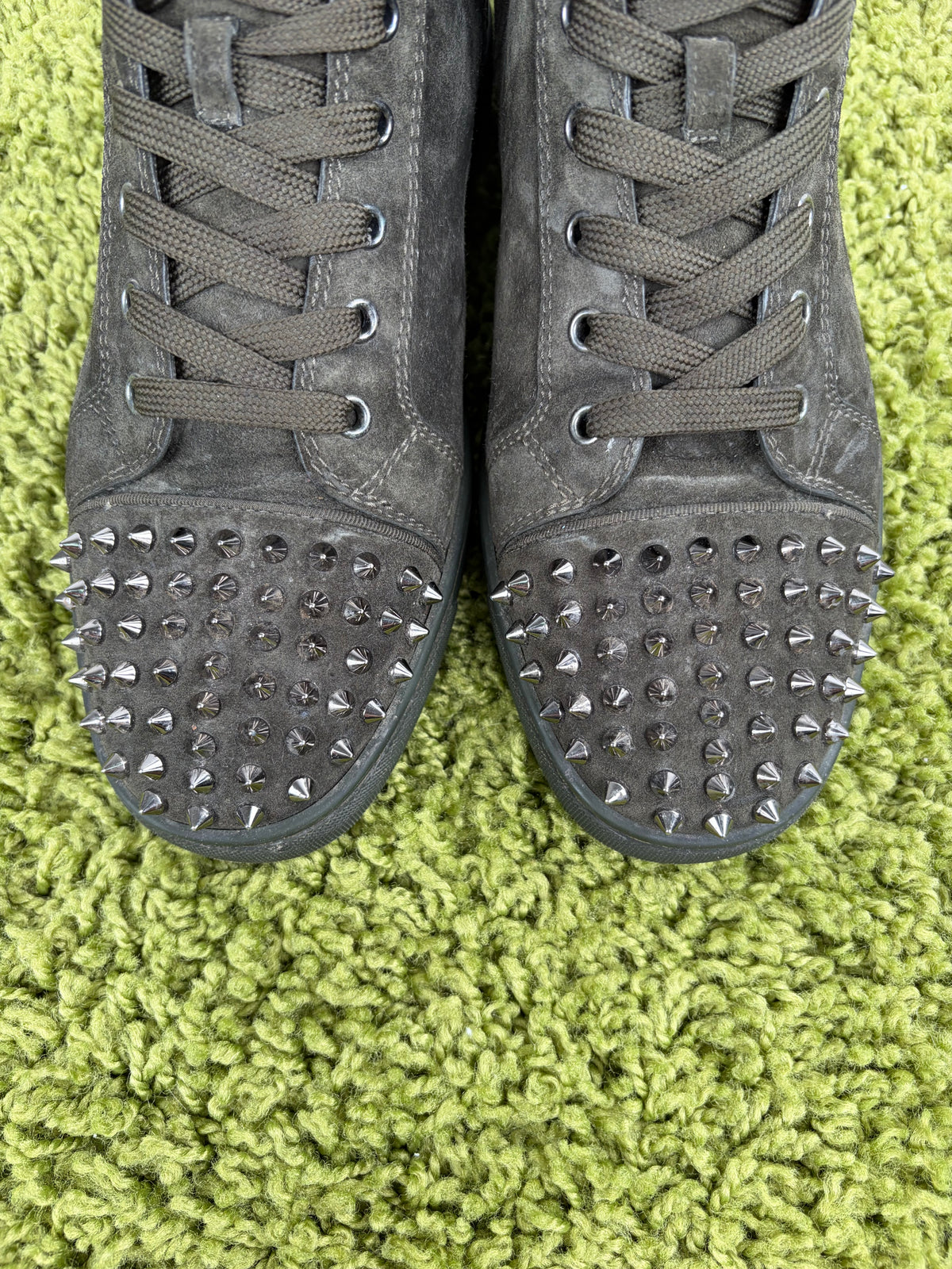 Christian Louboutin Spikes High Marrone 41.5 - Second Hand Di Fiore