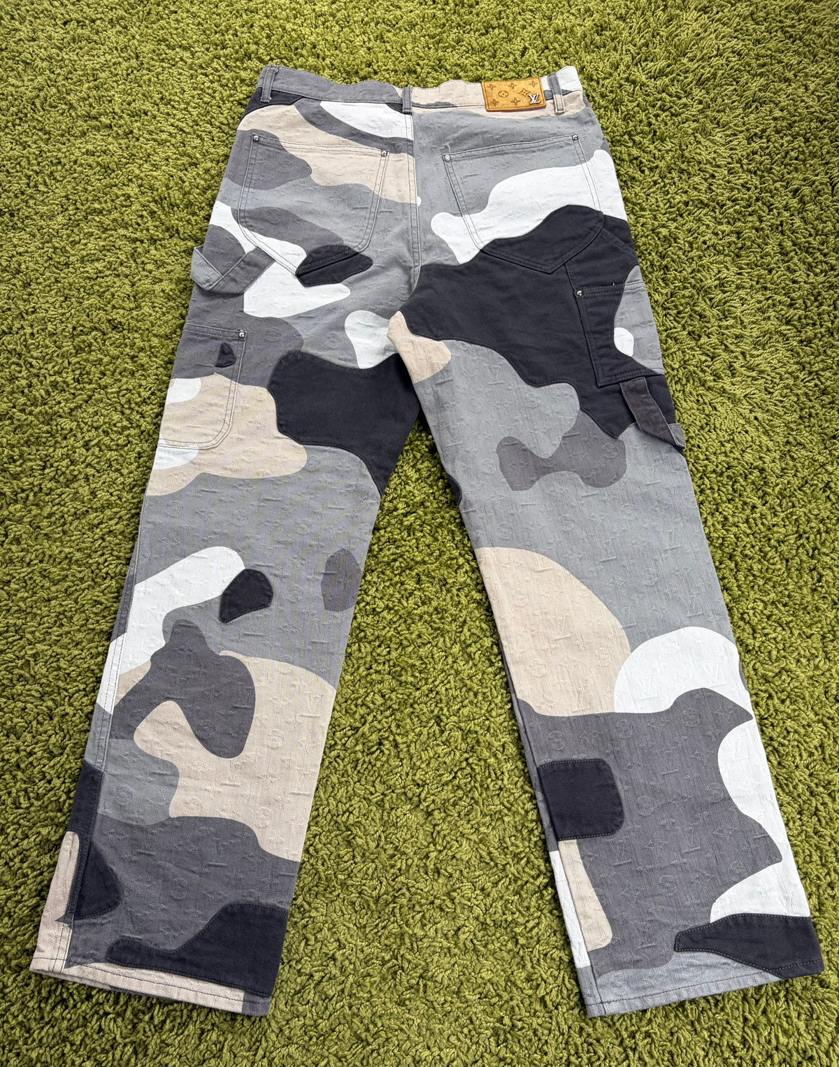 Jeans Louis Vuitton X KidSuper Patchwork Portrait Multicolor 32