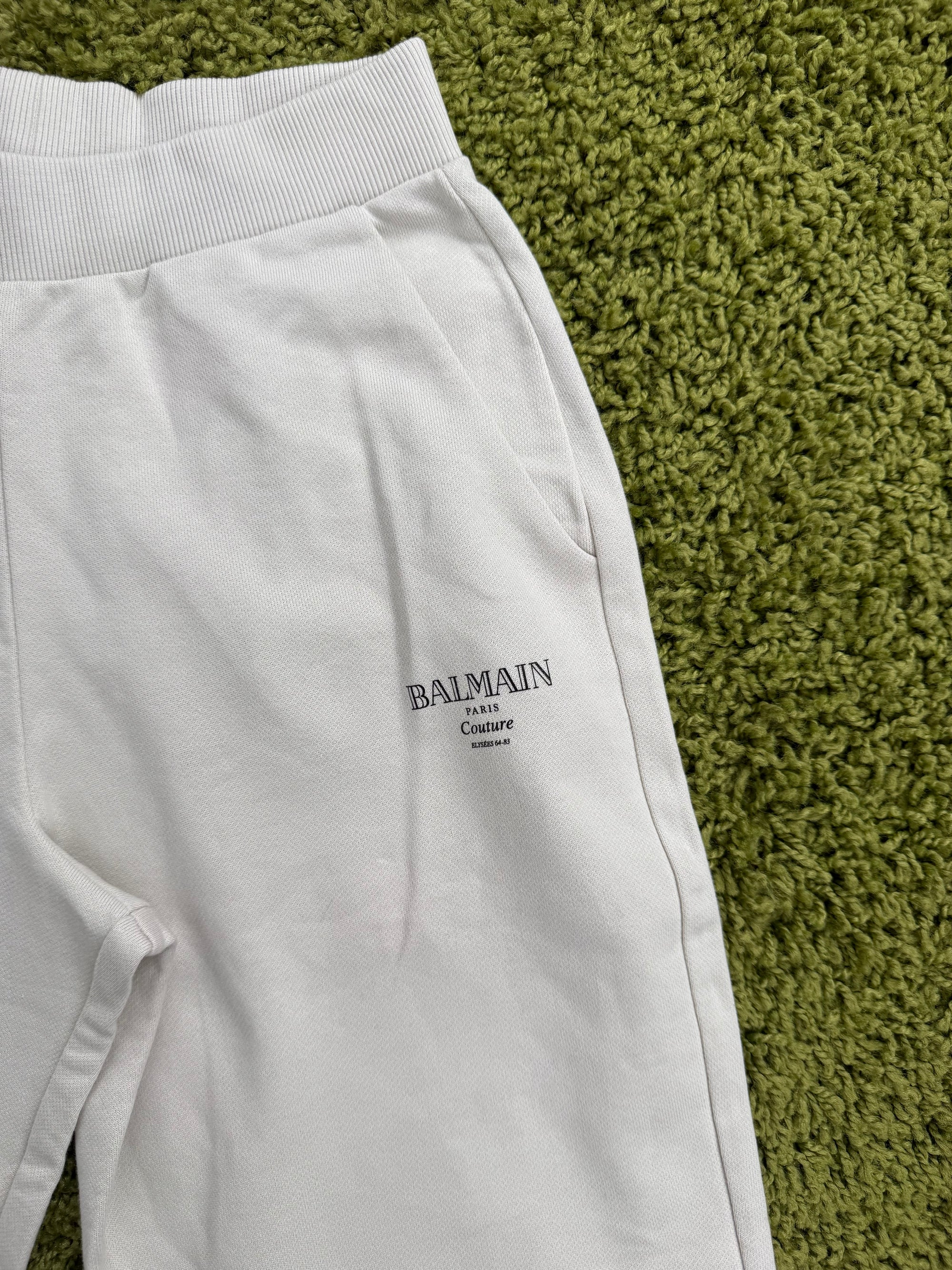 Completo Balmain Bianco Felpa XS pantalone XS