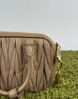 Borsa Arcadie Nappa Miu Miu Beige
