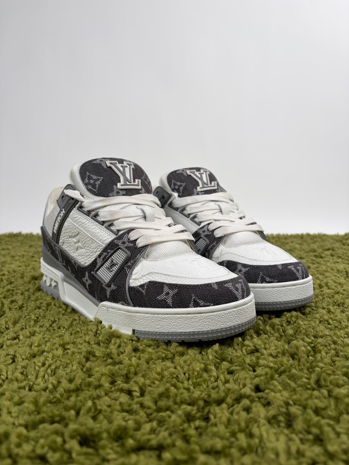 Louis Vuitton Trainer Denim Grigia 6 - Second Hand Di Fiore