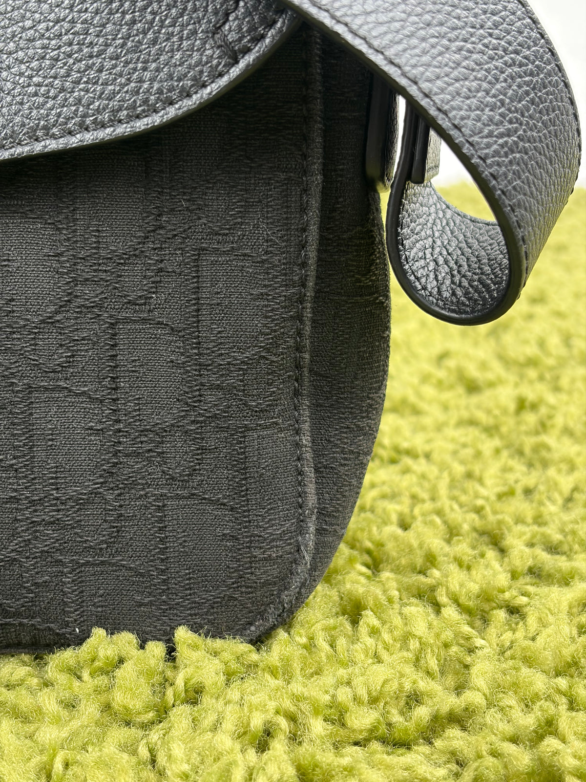 Borsa a tracolla mini saddle Christian Dior Nera
