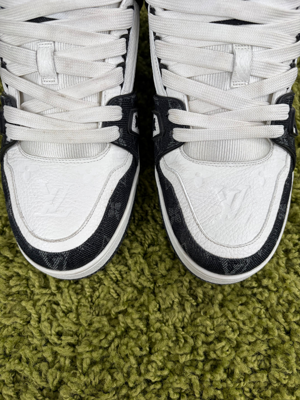 Louis Vuitton Trainer In Denim Nera  8.5
