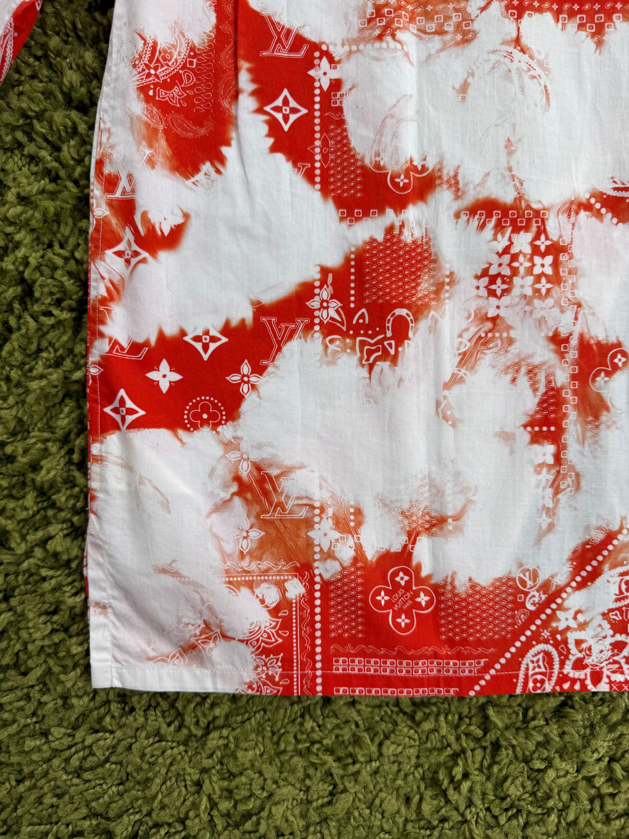 Camicia Louis Vuitton Rossa XXL