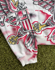 Felpa Valley Dreams Flag zip Up Bianca Multicolor M