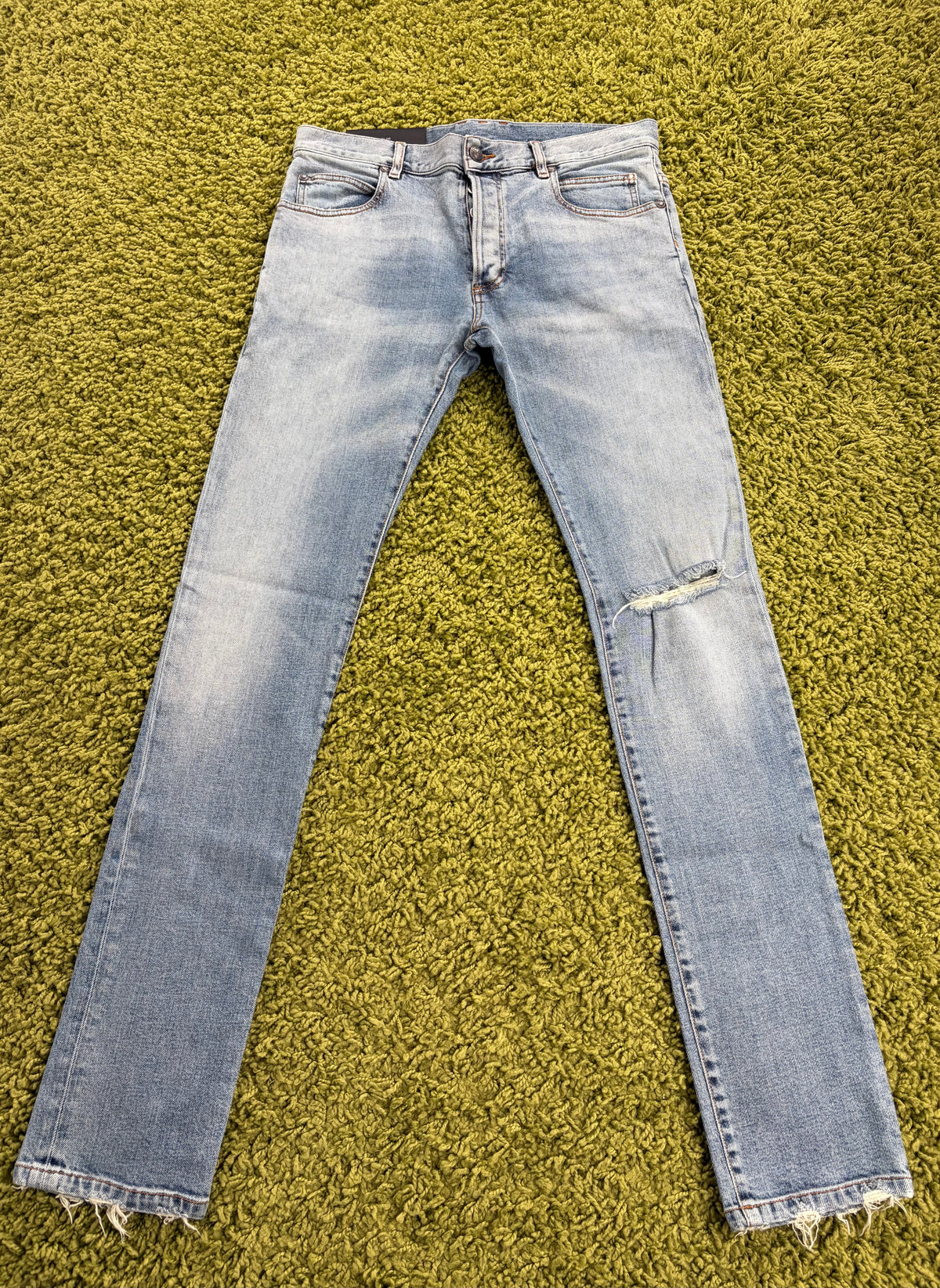 Jeans Biker Balmain in Denim 29