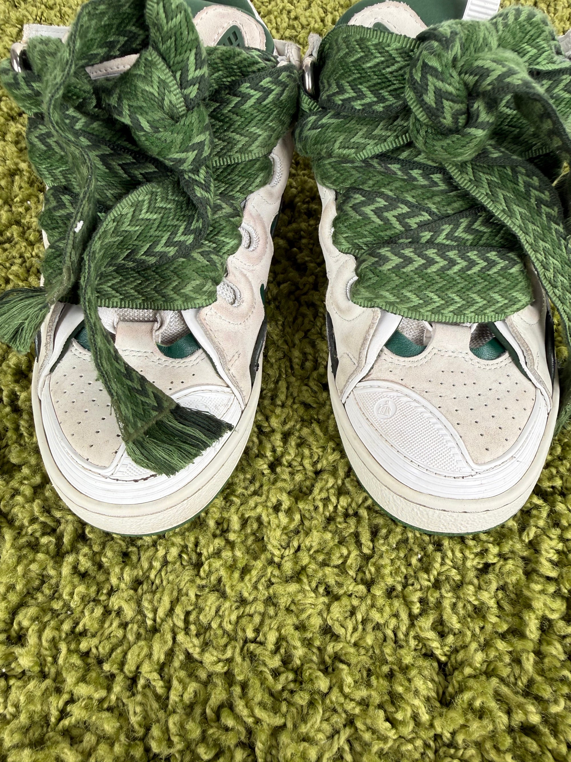 Lanvin Curb Verde Bianca 39