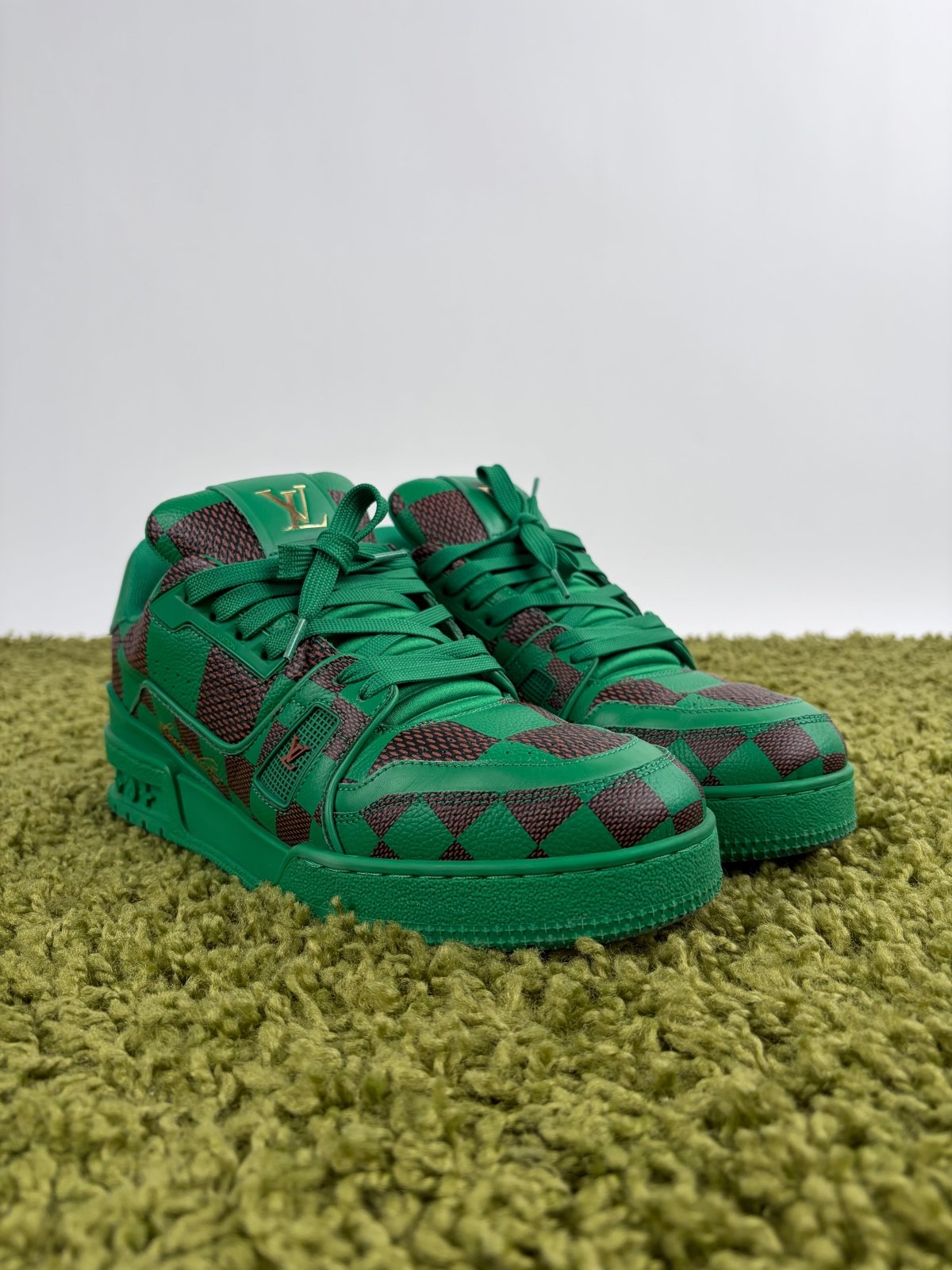 Louis Vuitton Trainer Verde 6 - Second Hand Di Fiore