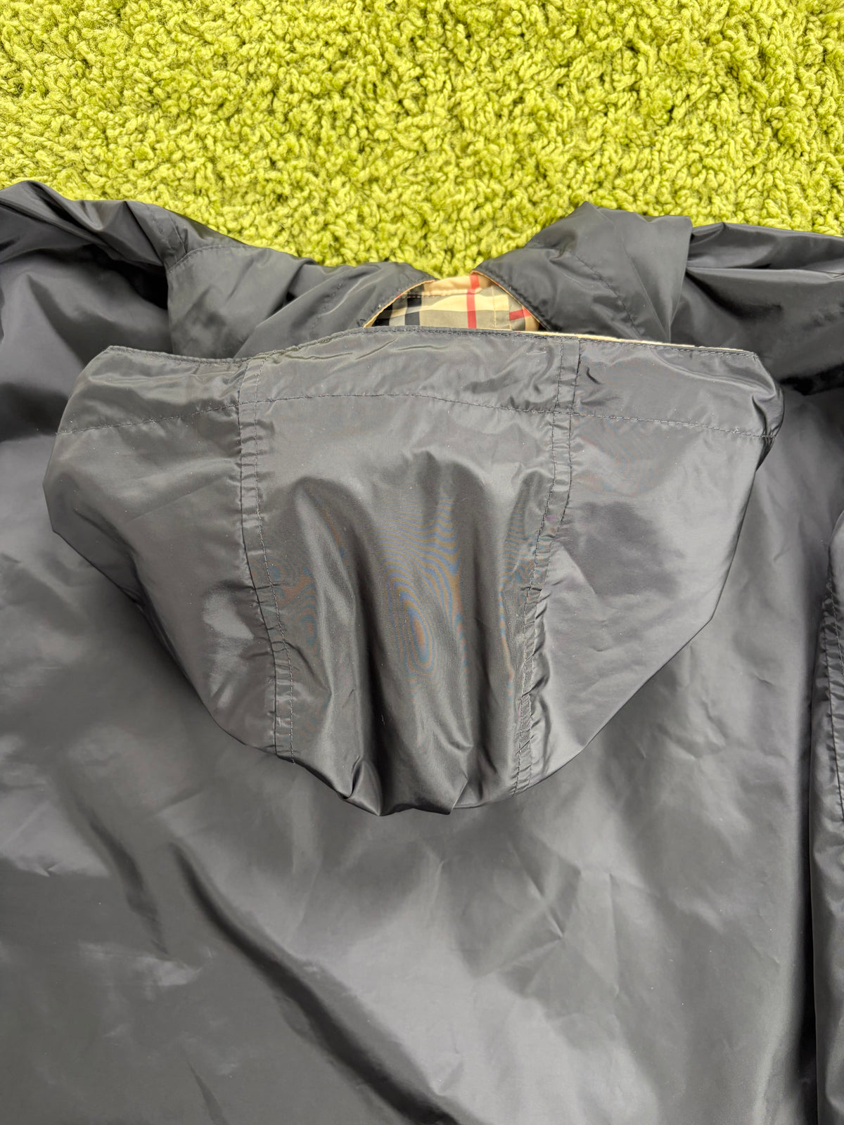 Giacca a Vendo Burberry Reversibile Vintage Check Marrone Nera L