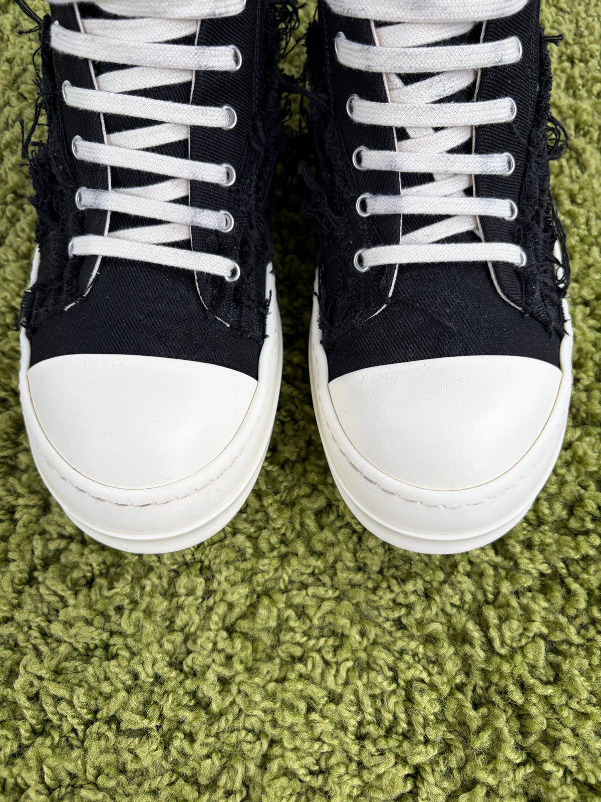 Rick Owens Ramones Low Distressed Nera 42.5