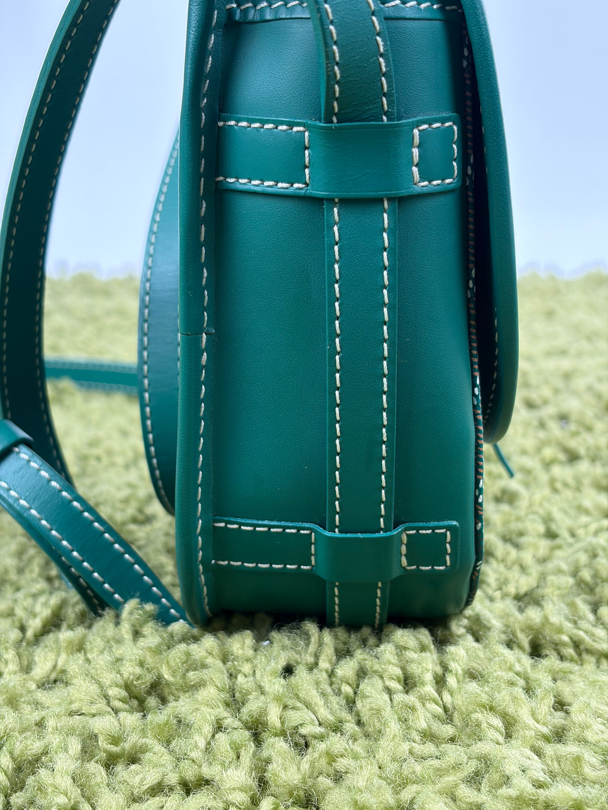 Borsa Goyard Belvedere PM in tela Goyardine Verde