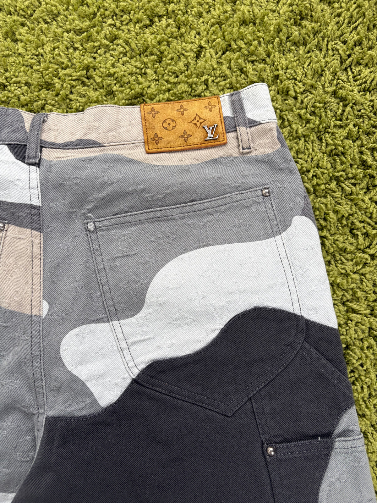 Jeans Louis Vuitton X KidSuper Patchwork Portrait Multicolor 32