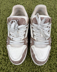 Louis Vuitton Trainer in Denim Marrone 7.5
