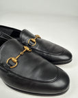 Mocassini Gucci con morsetto in pelle nera