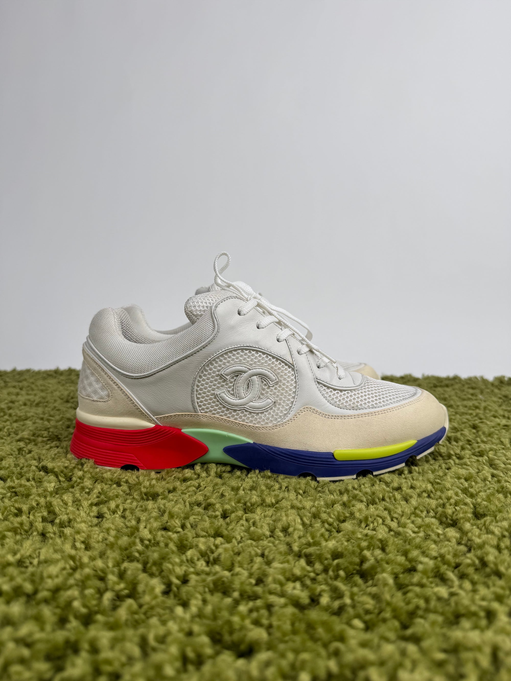 Chanel Low top Trainer Bianche Multicolor 43