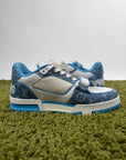 Louis Vuitton Trainer in Denim Azzurra 8