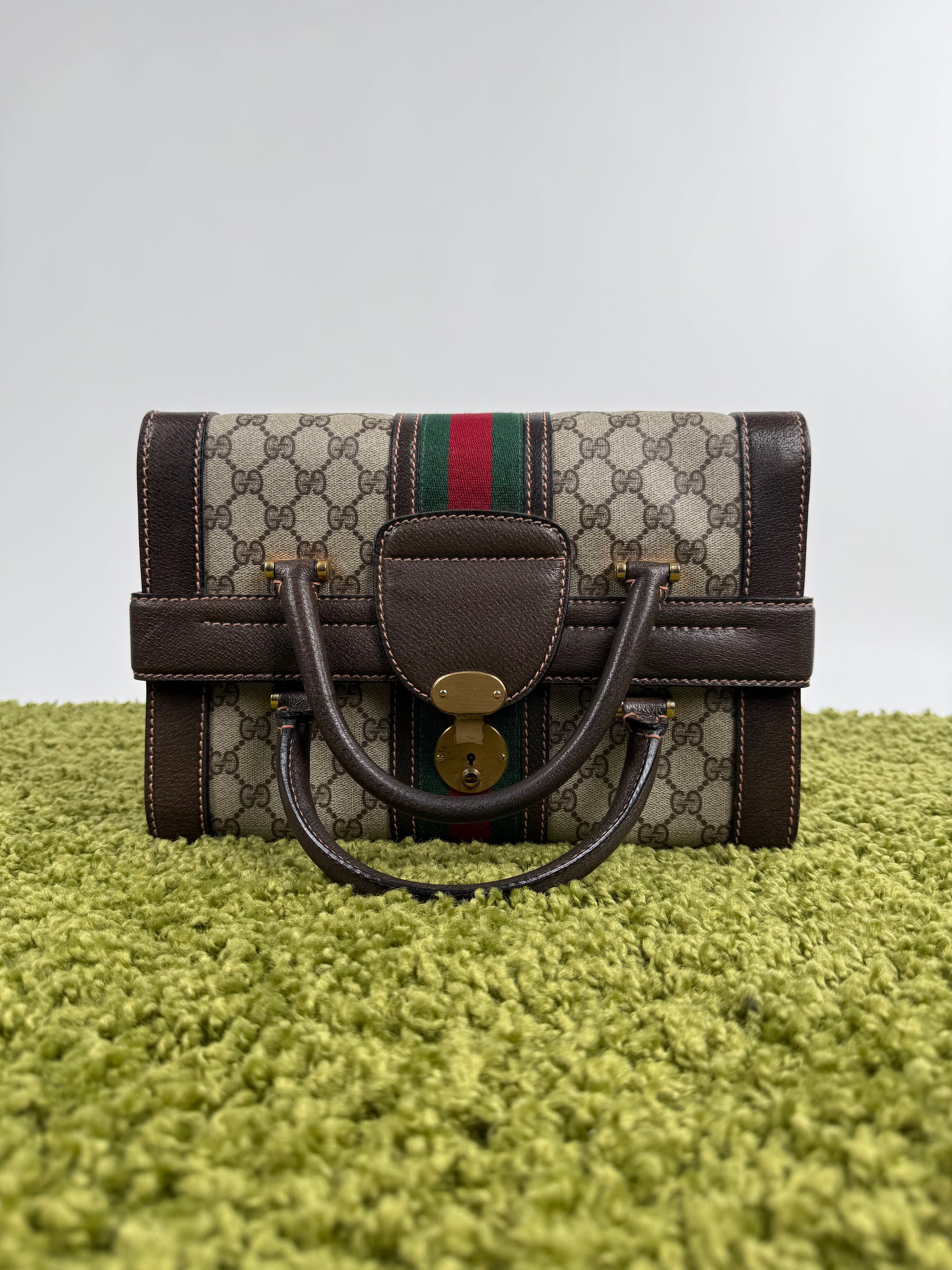 Gucci Savoy Borsa rigida in tela Monogram