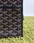 Pochette Goyard Jouvence MM in tela Goyardine Nera