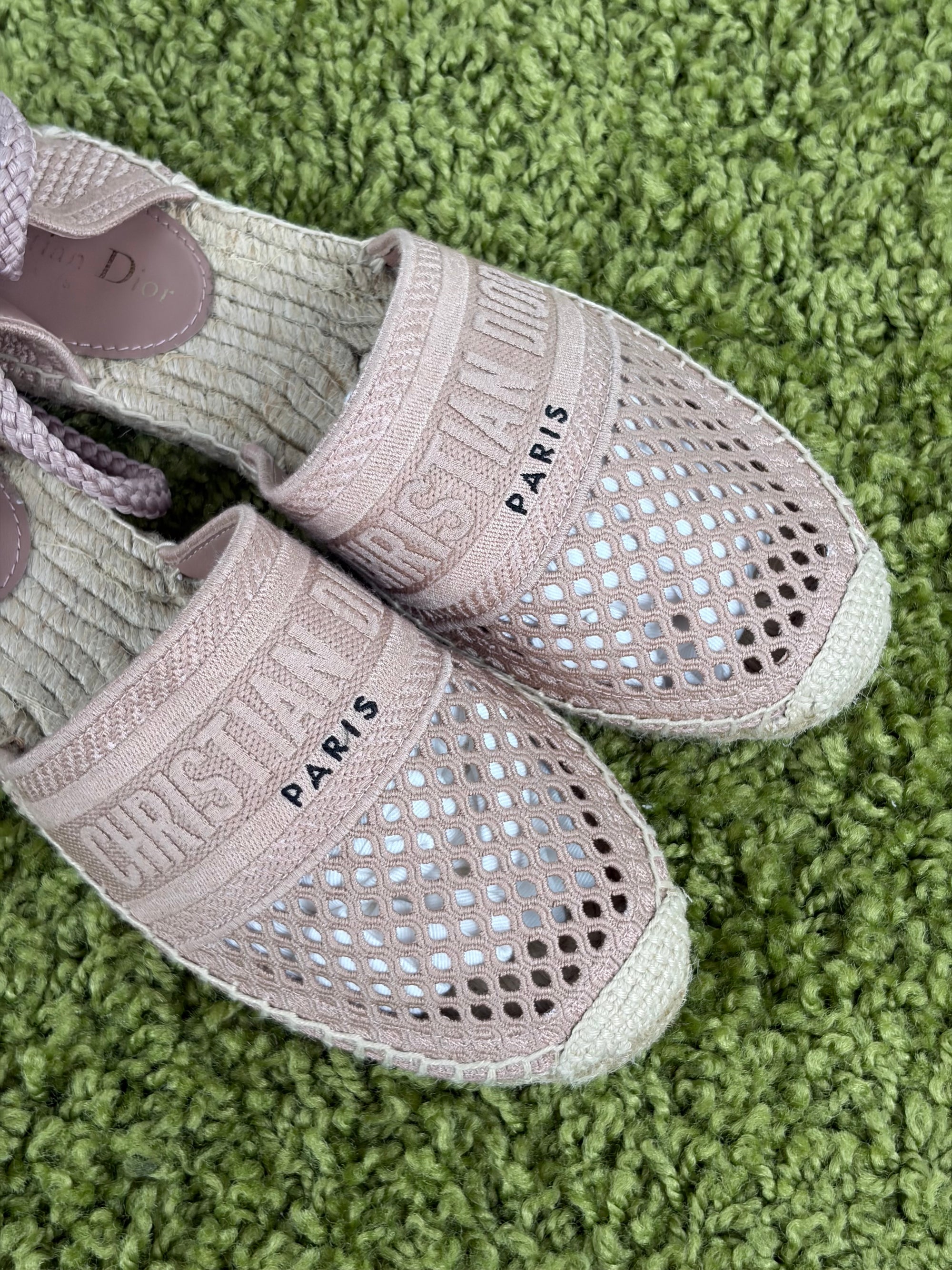 Sandalo Dior Size 39.5 rosa e beige