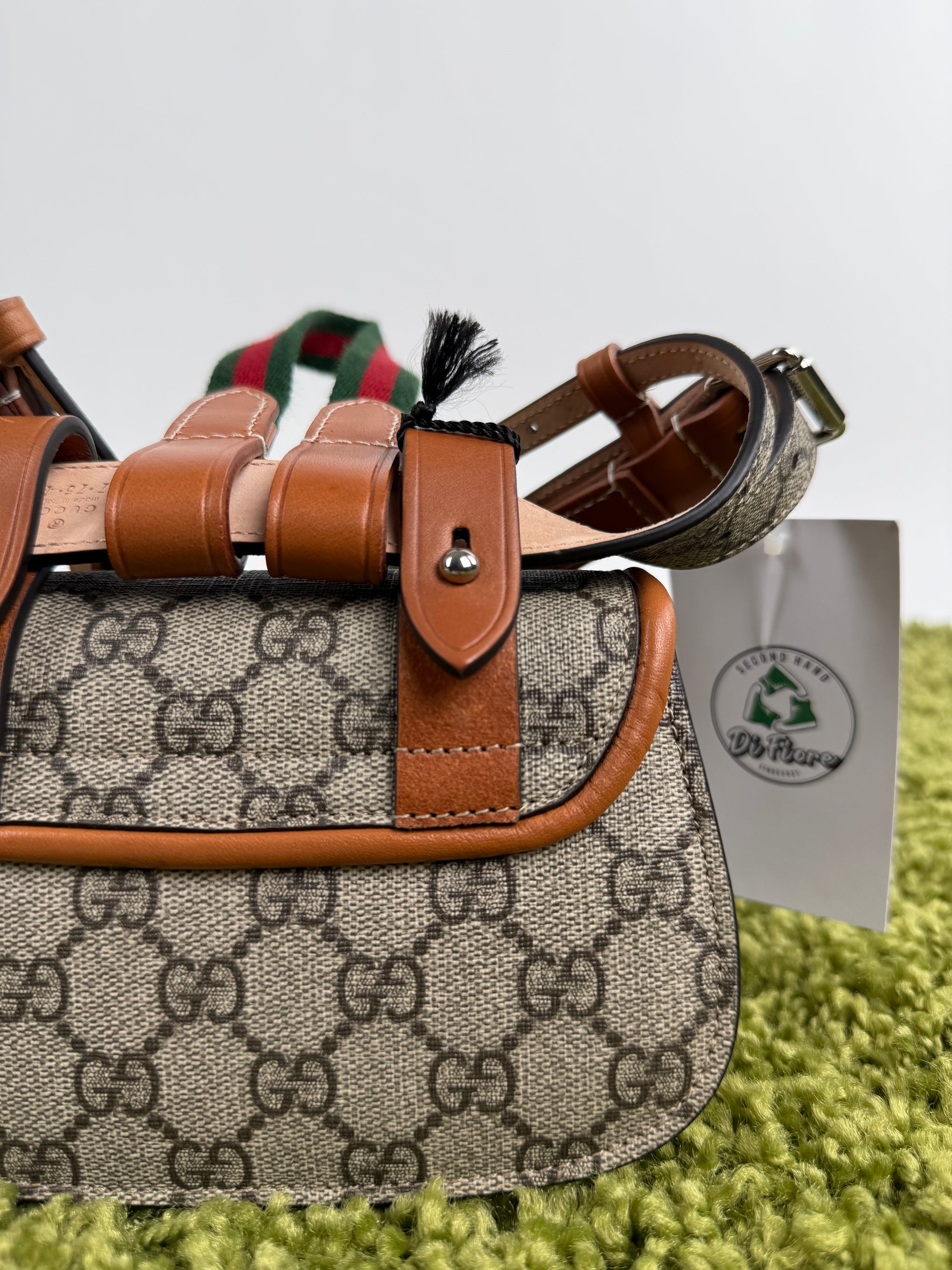 Marsupio gucci beige in tela