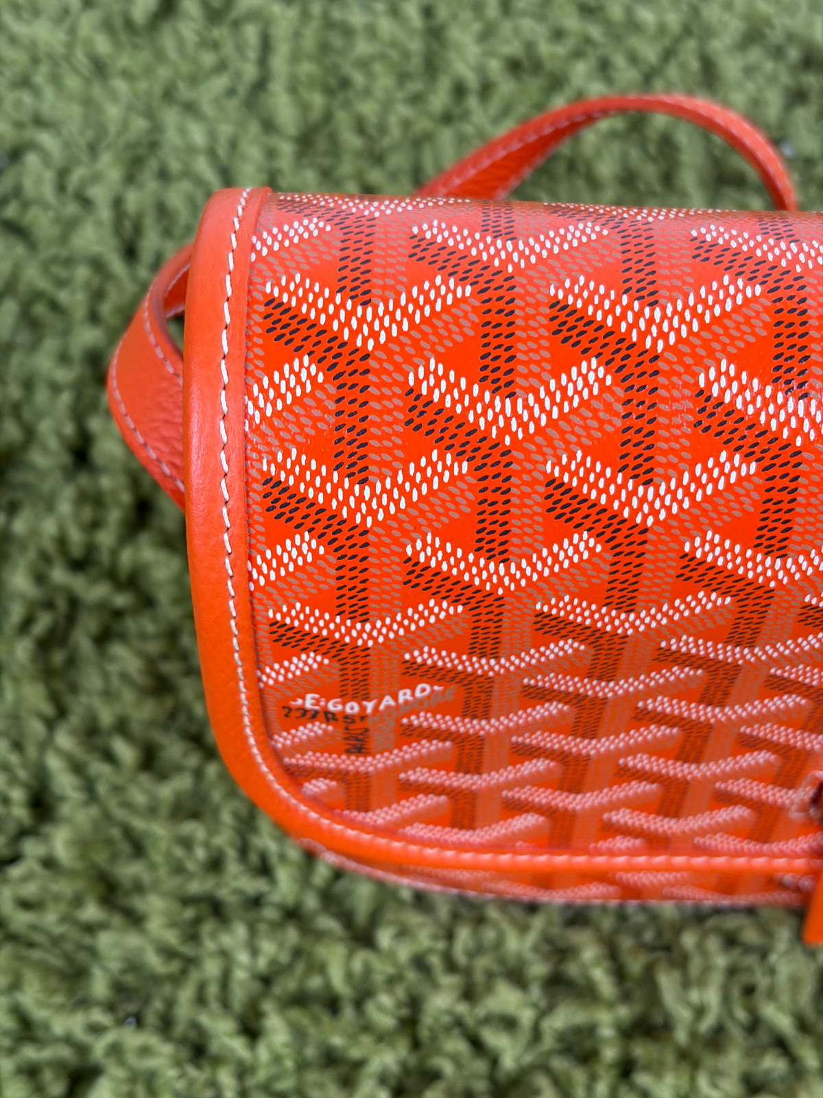 Borsa Goyard Belvedere PM in tela Goyardine Arancione