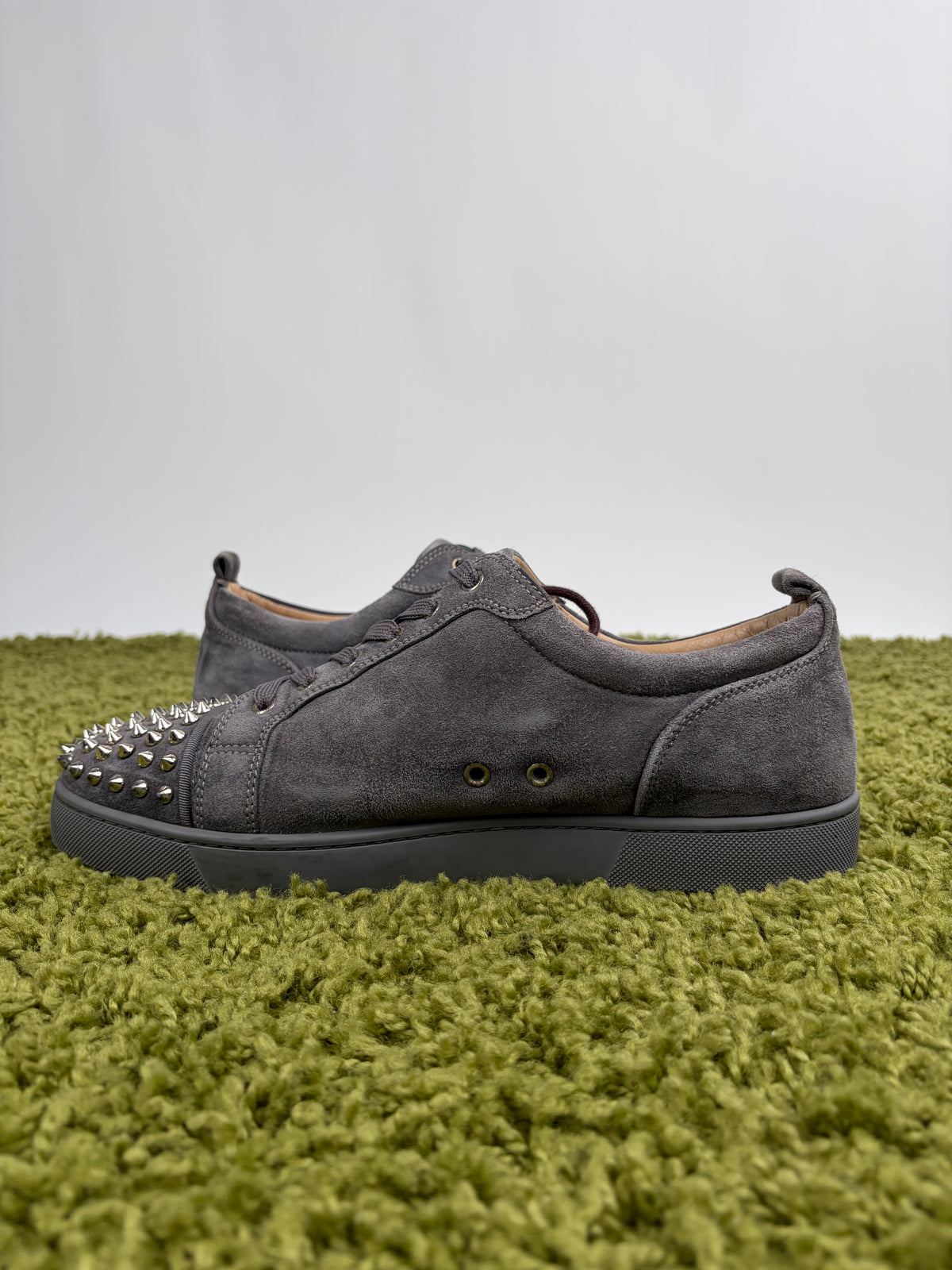 Christian Louboutin Spikes Low Grigio 45