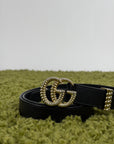 Cintura Gucci Size 90 nera e oro