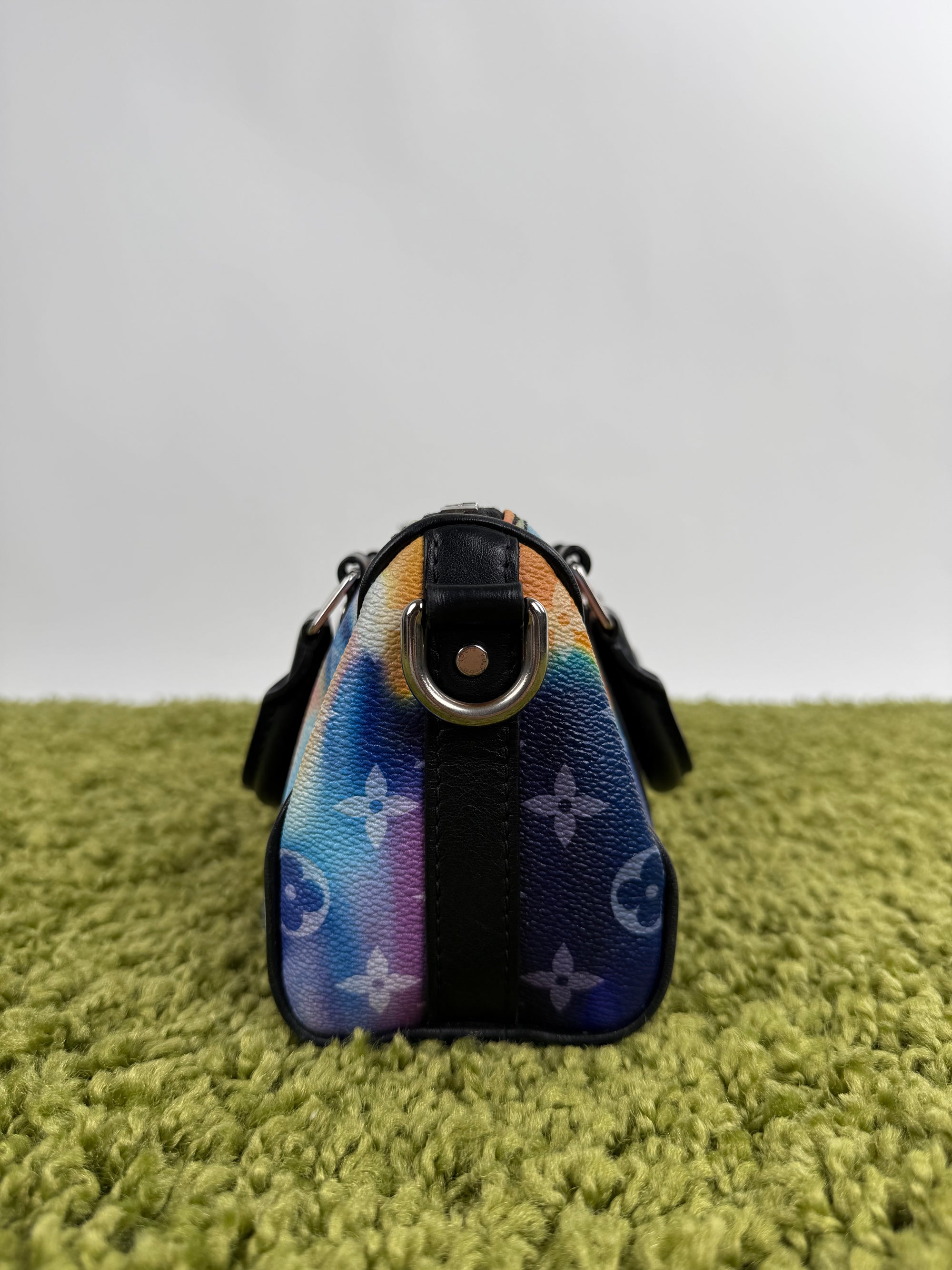 Borsa Mini Keepall Louis Vuitton Multicolore a tracolla