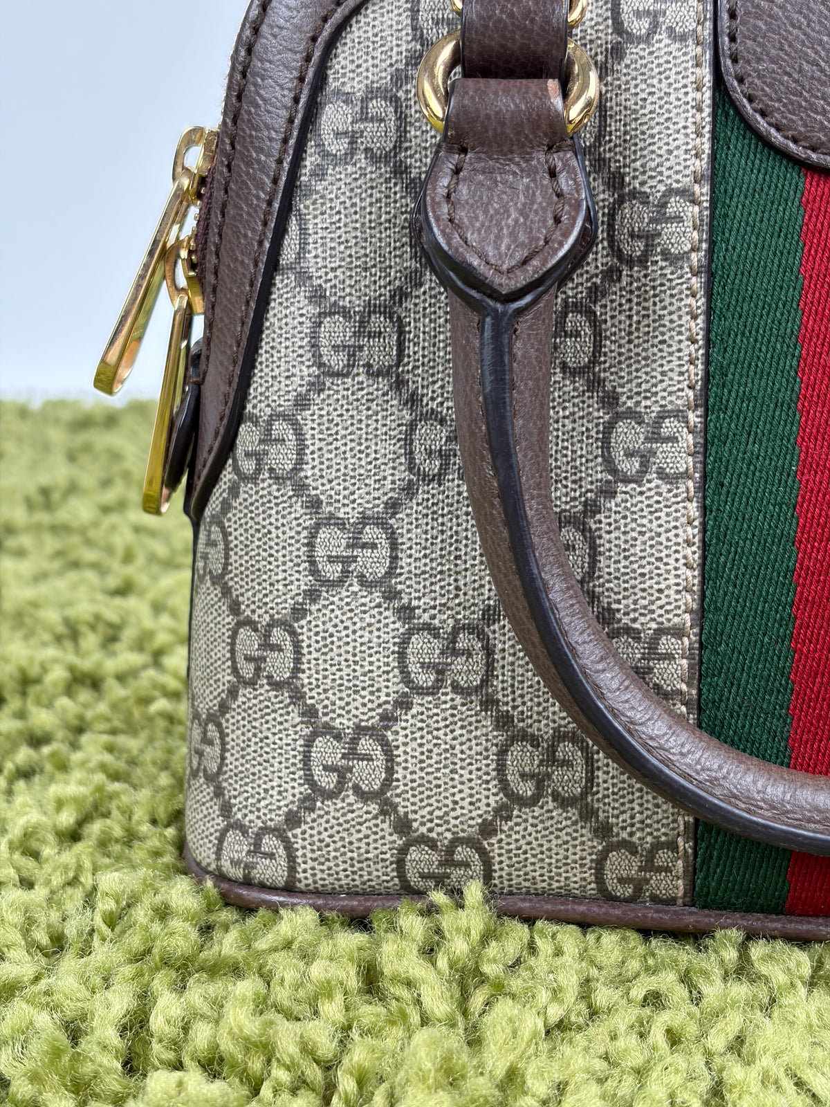 Mini Borsa a Mano Ophidia Gucci Beige