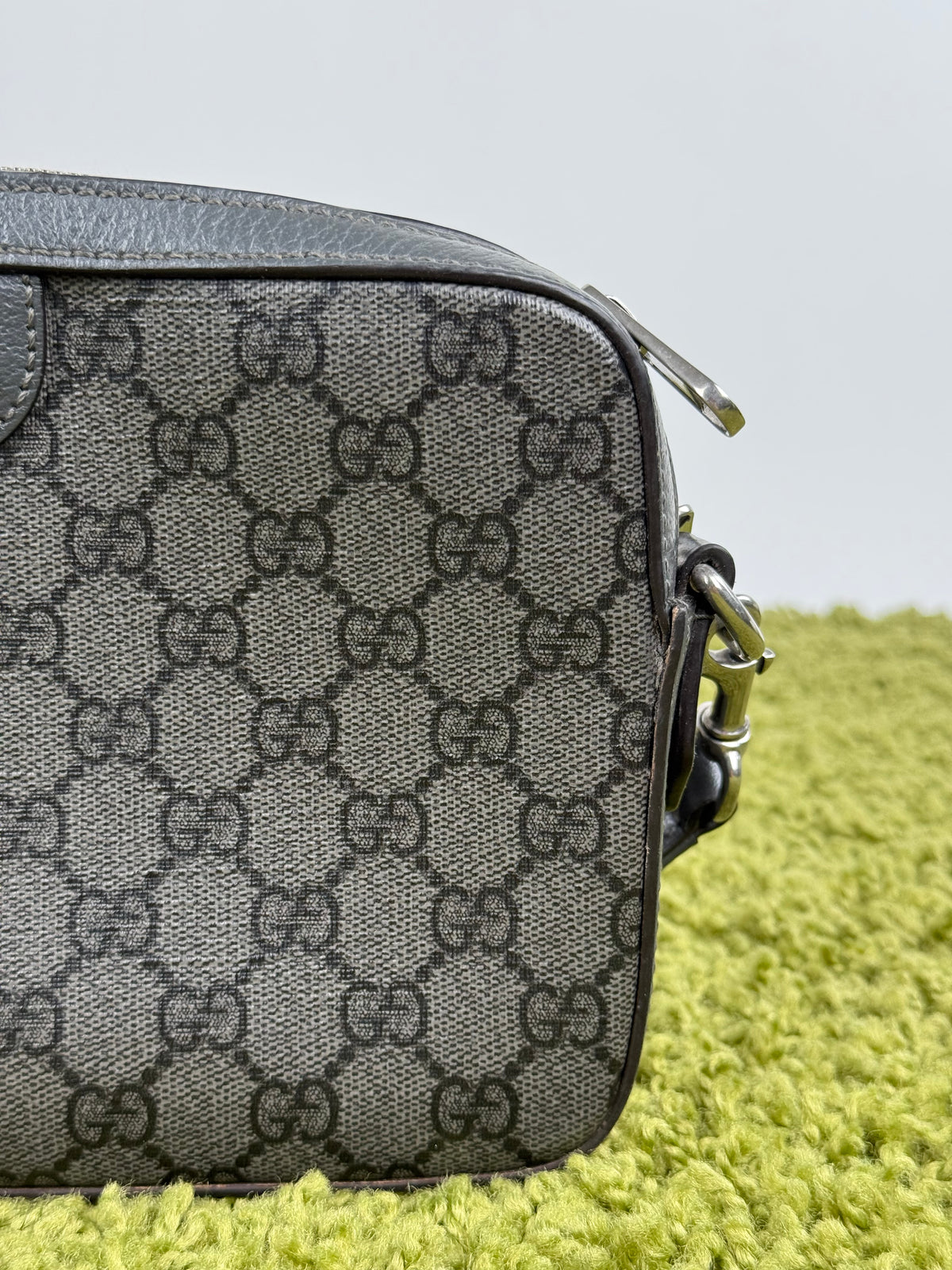 Borsa a tracolla Ophidia Gucci Monogram Verde