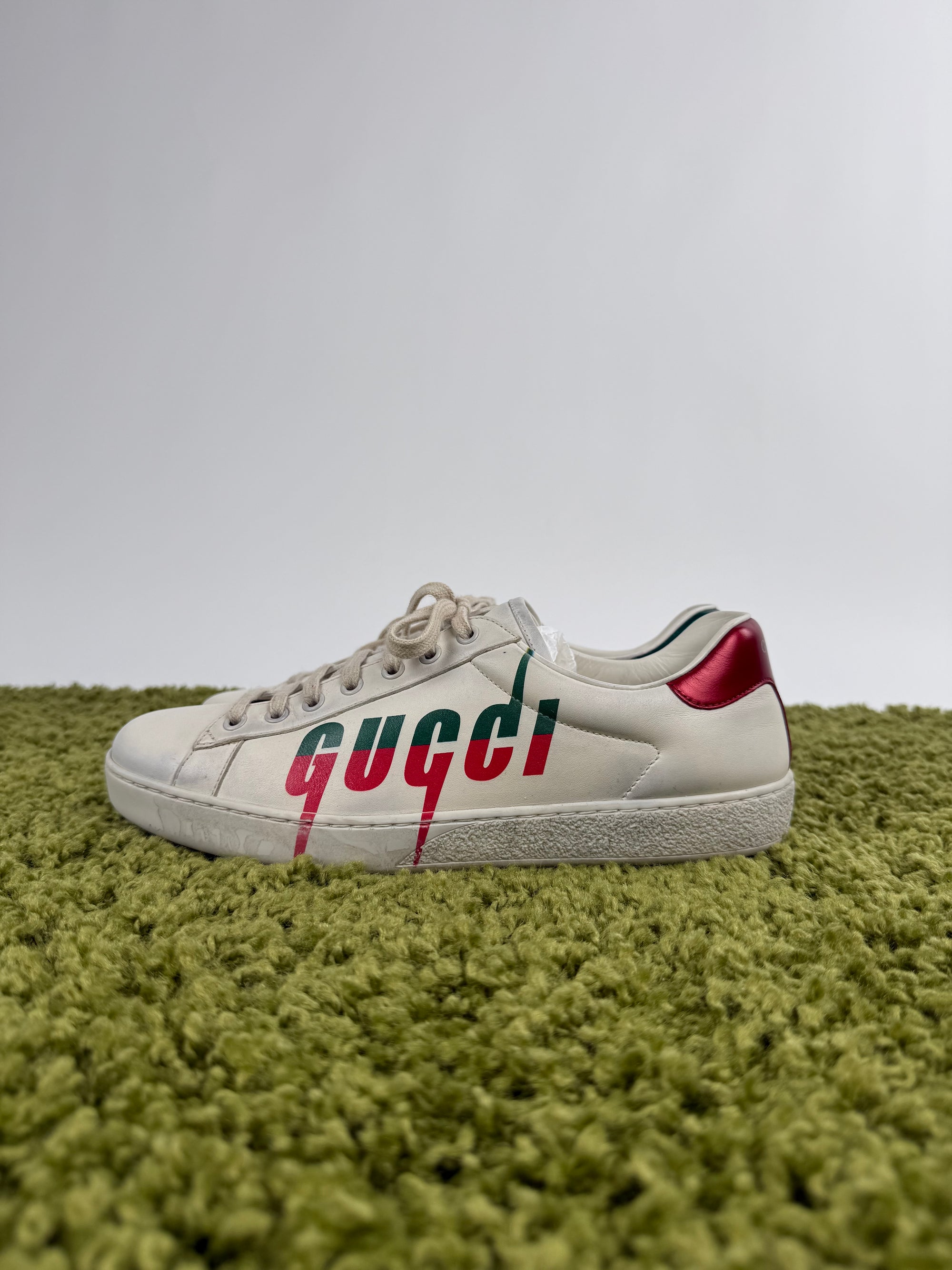 Gucci Ace Effetto Usato Bianca 8