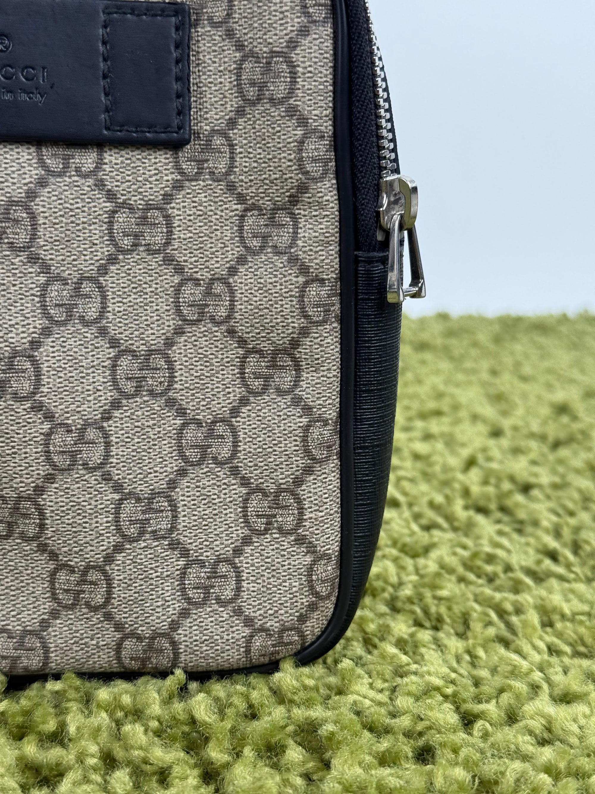 Gucci Double Belt Bag Beige