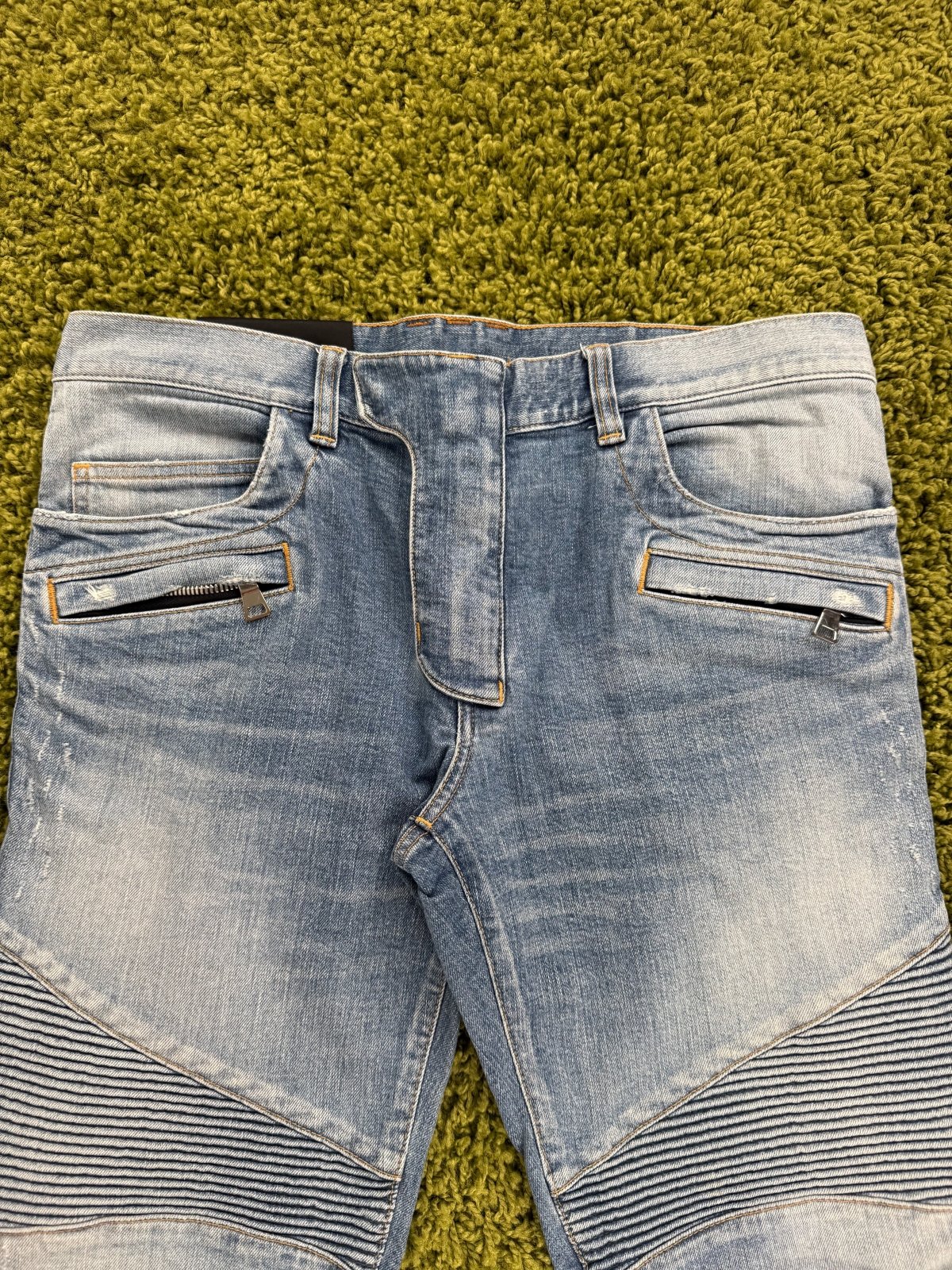 Jeans Biker Balmain In denim 33 - Second Hand Di Fiore