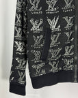 Felpa Louis Vuitton Size M nera e bianca