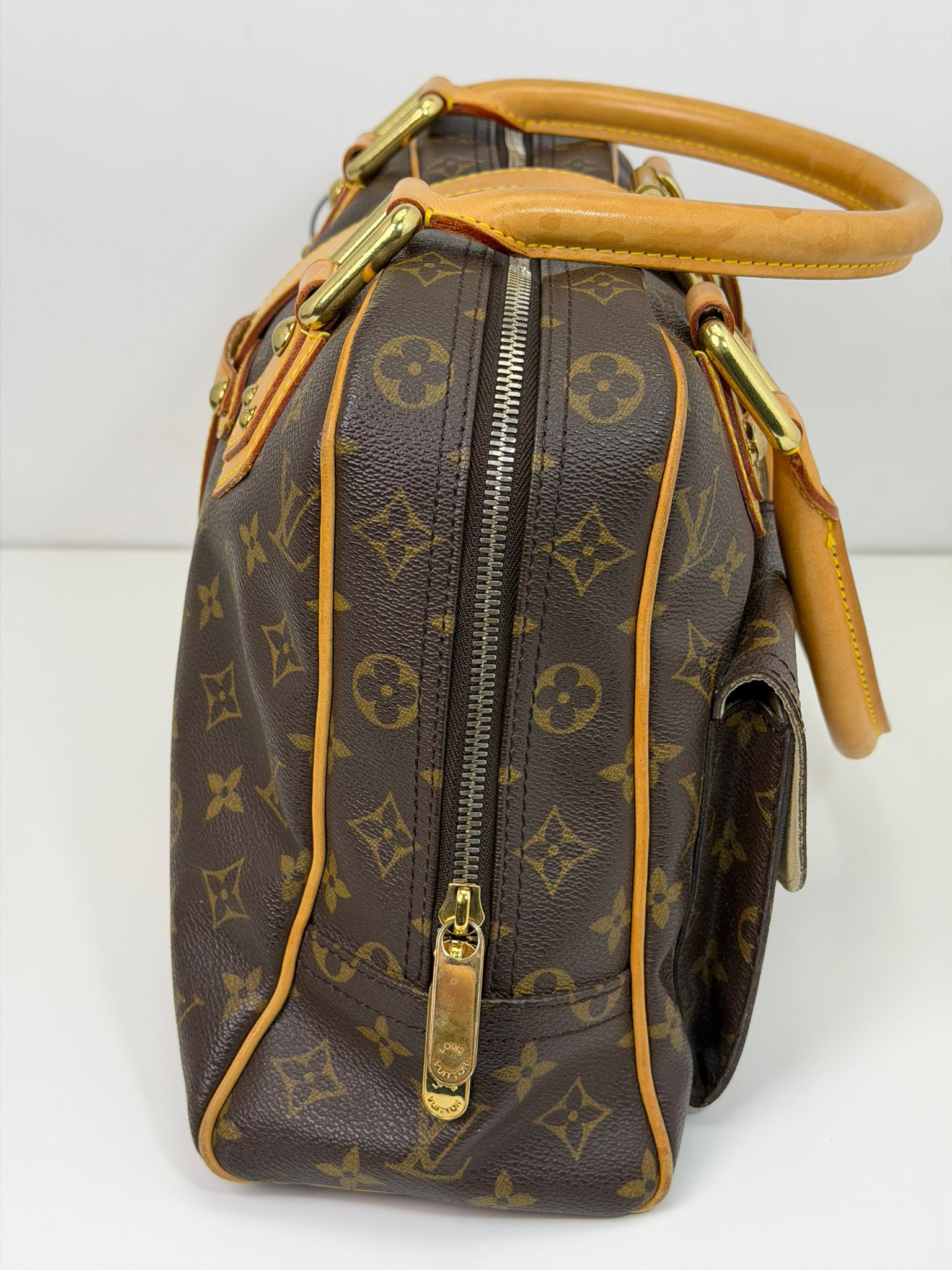 borsa Louis Vuitton Manhattan marrone