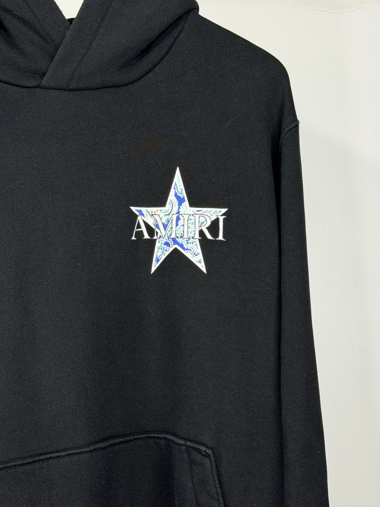 Felpa Amiri Size 50=L nera e blu