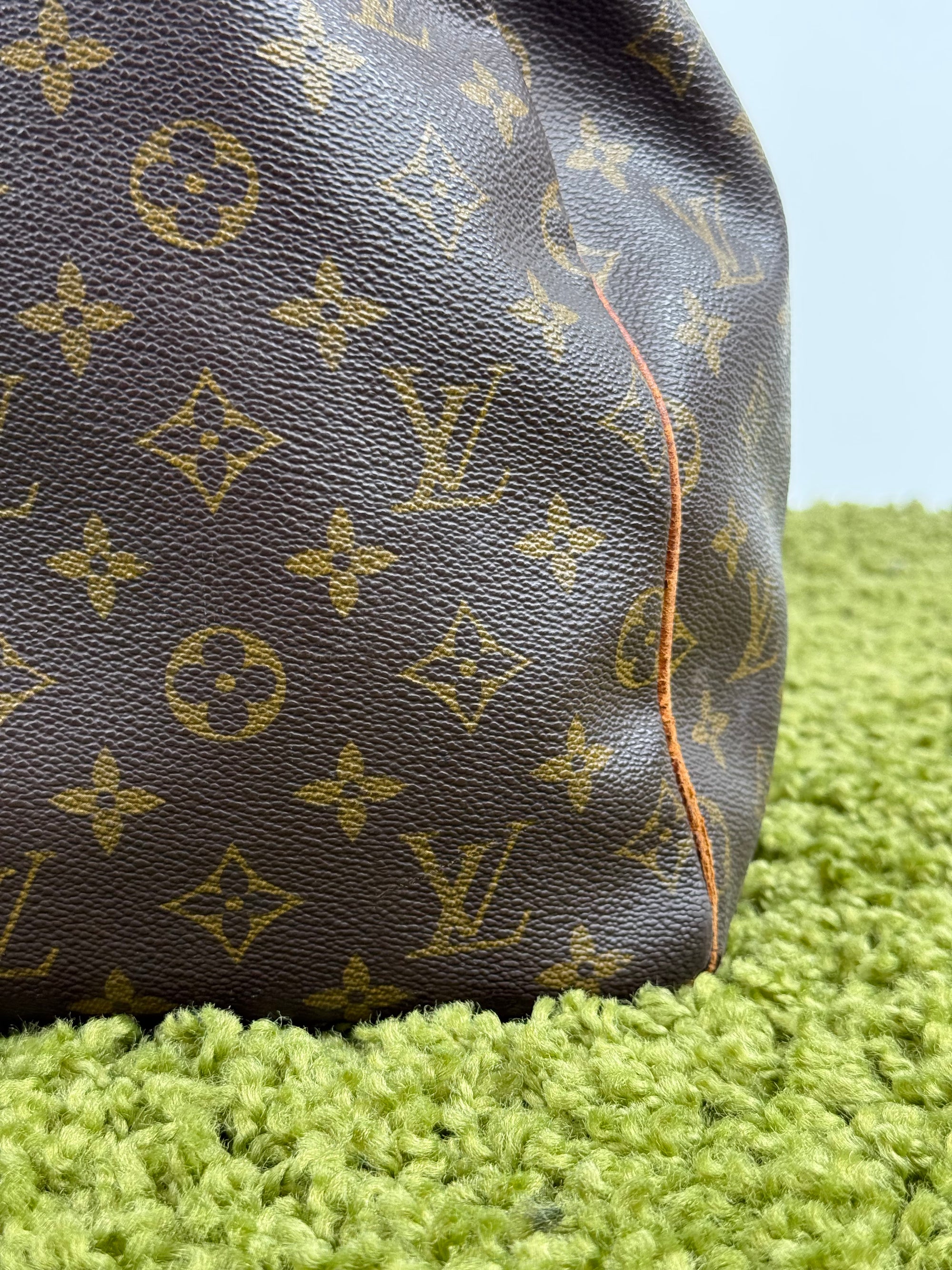 Borsone Keepall Louis Vuitton 55 vintage Marrone
