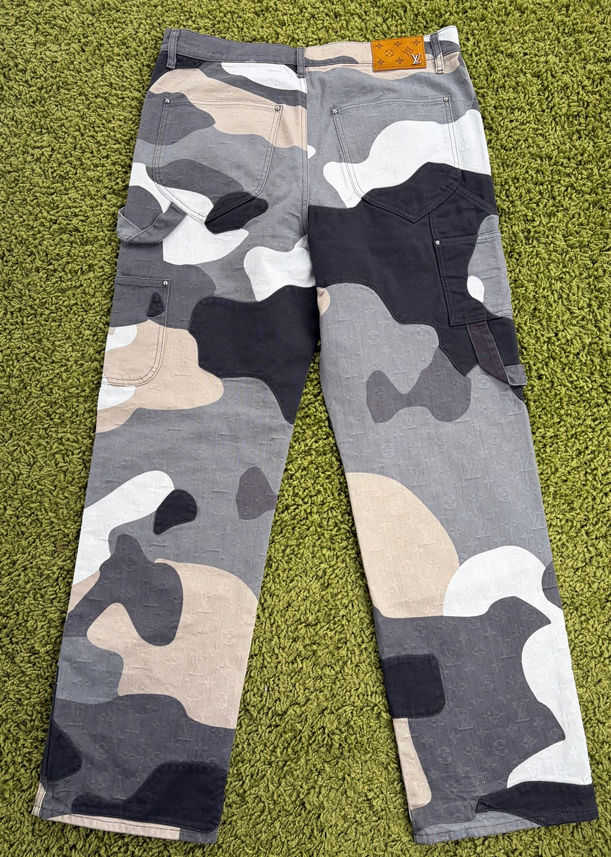 Jeans Louis Vuitton X KidSuper Patchwork Multicolor 34