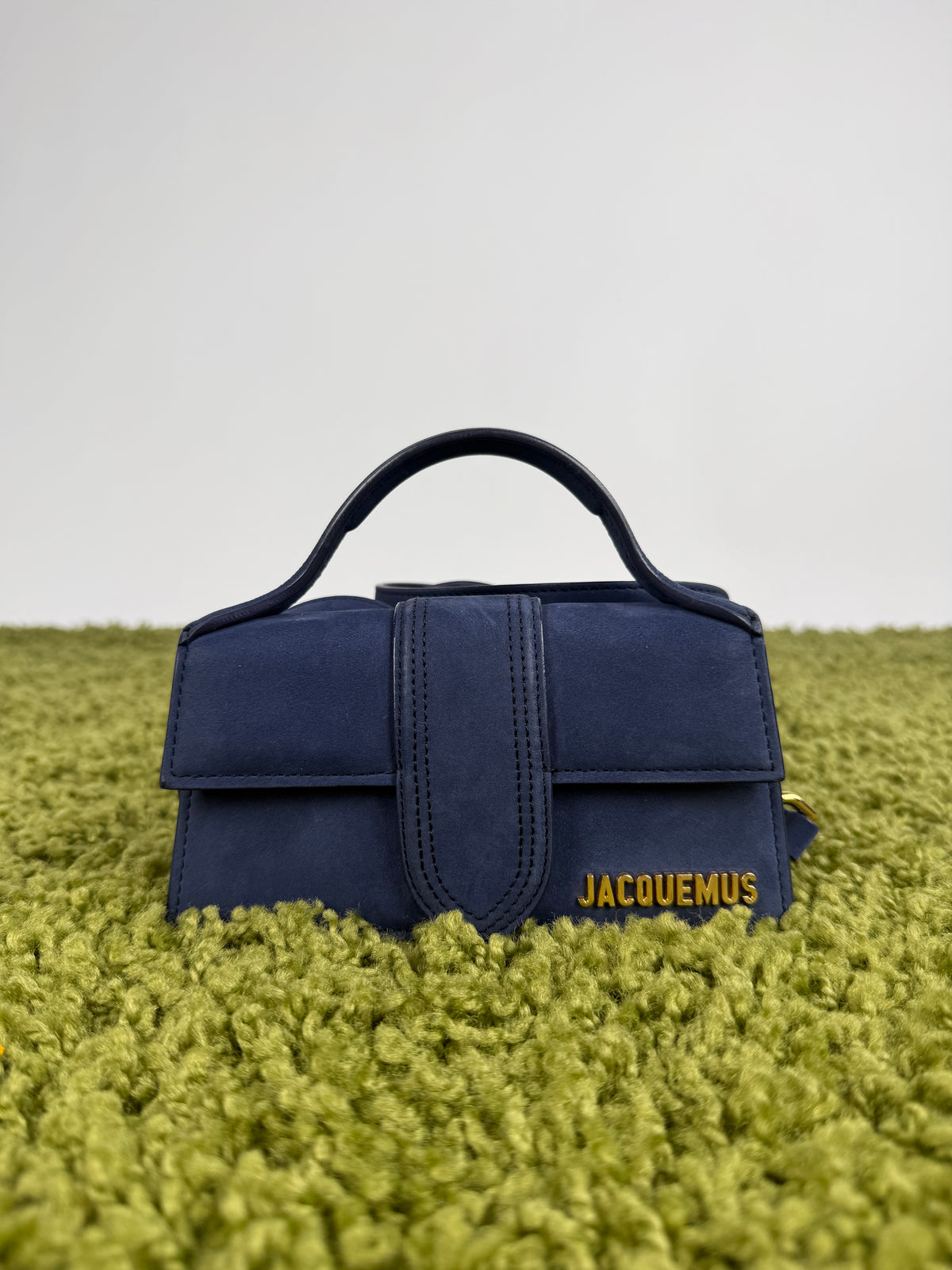 Borsa Mini Jacquemus La Grande Bambino In camoscio Blu