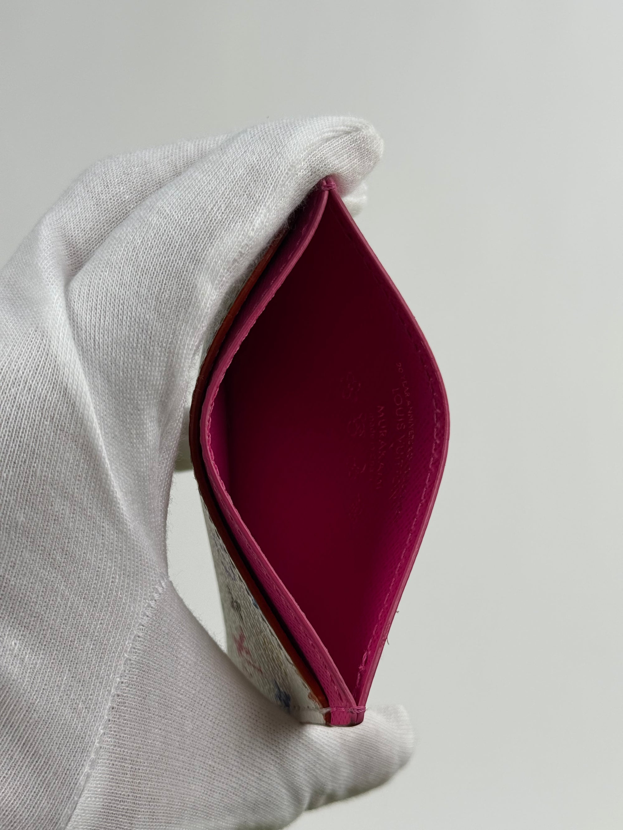 Portacarte Louis Vuitton Bianco Multicolor