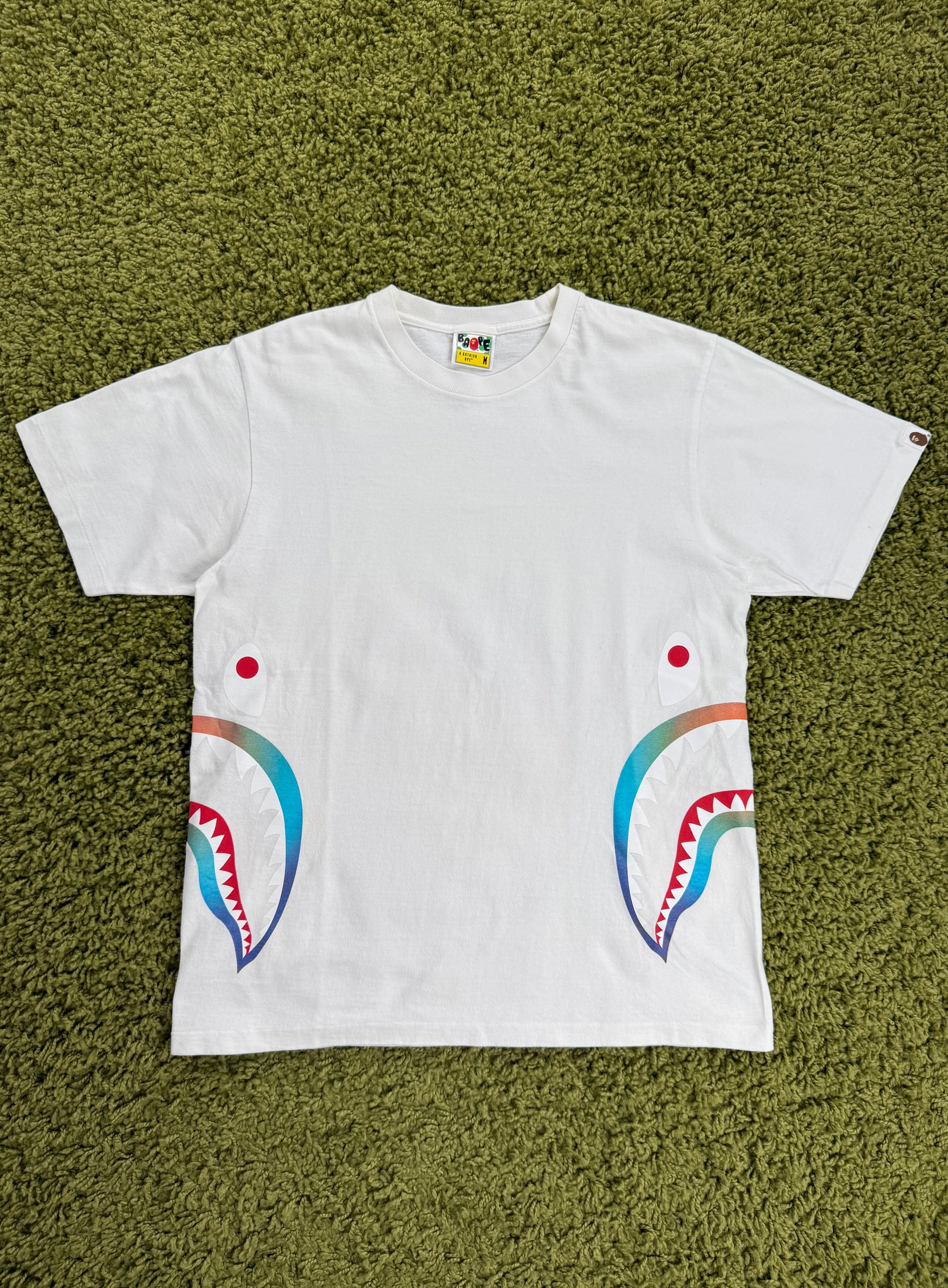 T-Shirt Side Shark Bape Bianca M