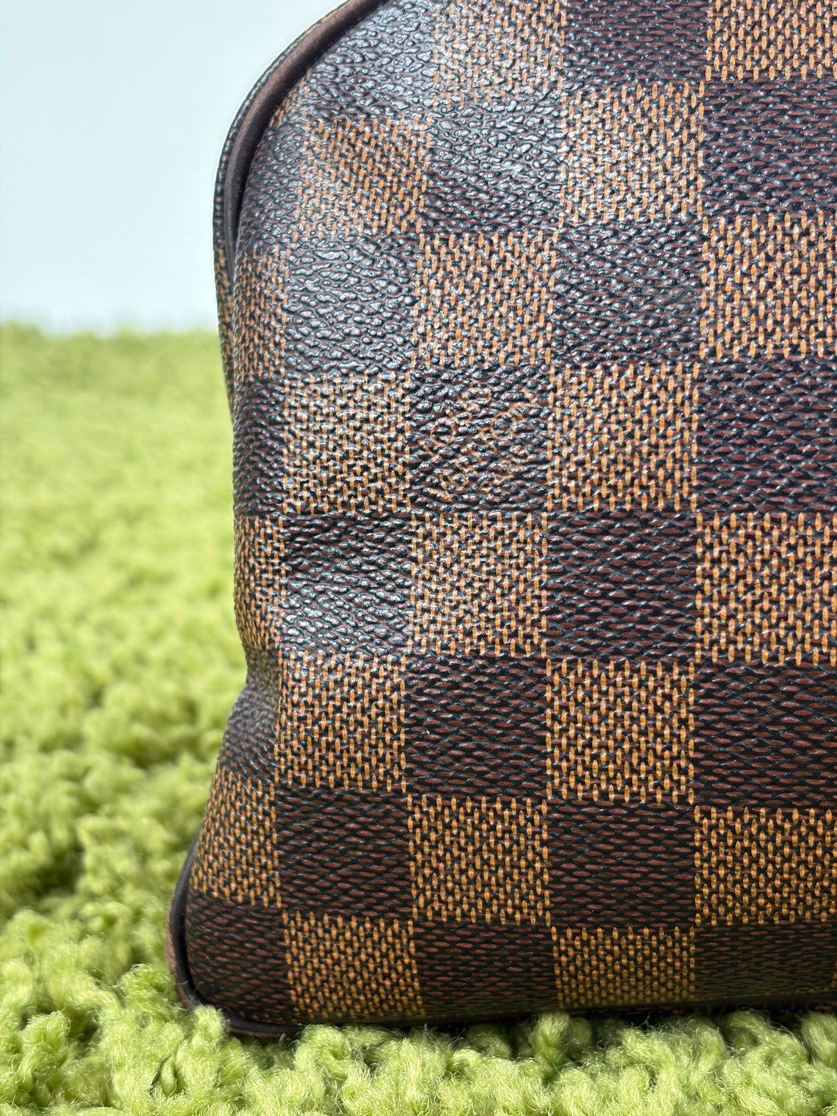 Beauty Case Louis Vuitton in tela Damier Marrone