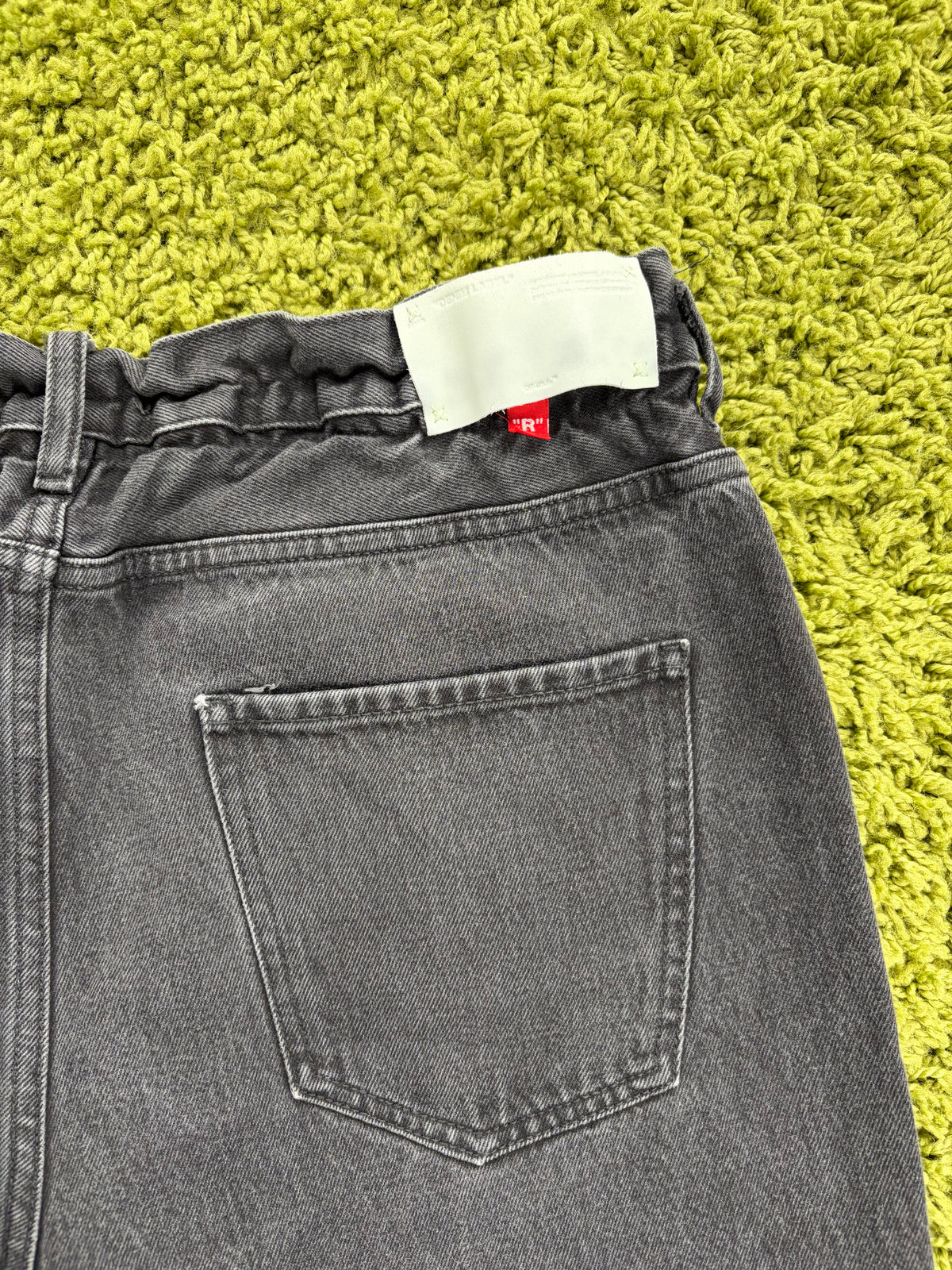 Jeans Off White in Denim Nero 34