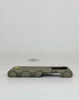Cover Gucci per IPhone 16 pro beige e oro
