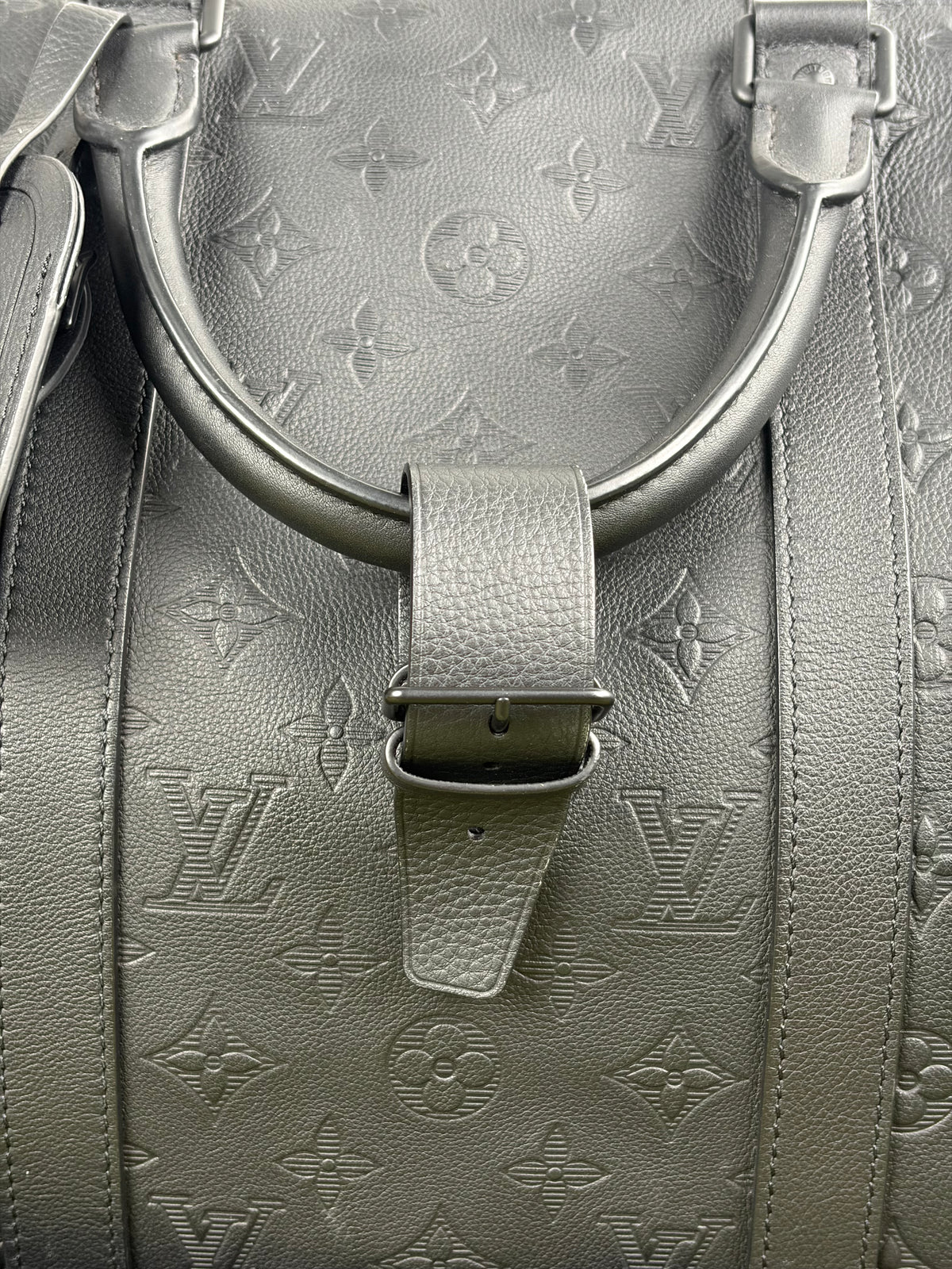 Borsone keepall Louis Vuitton Bandoulière 50 Nera