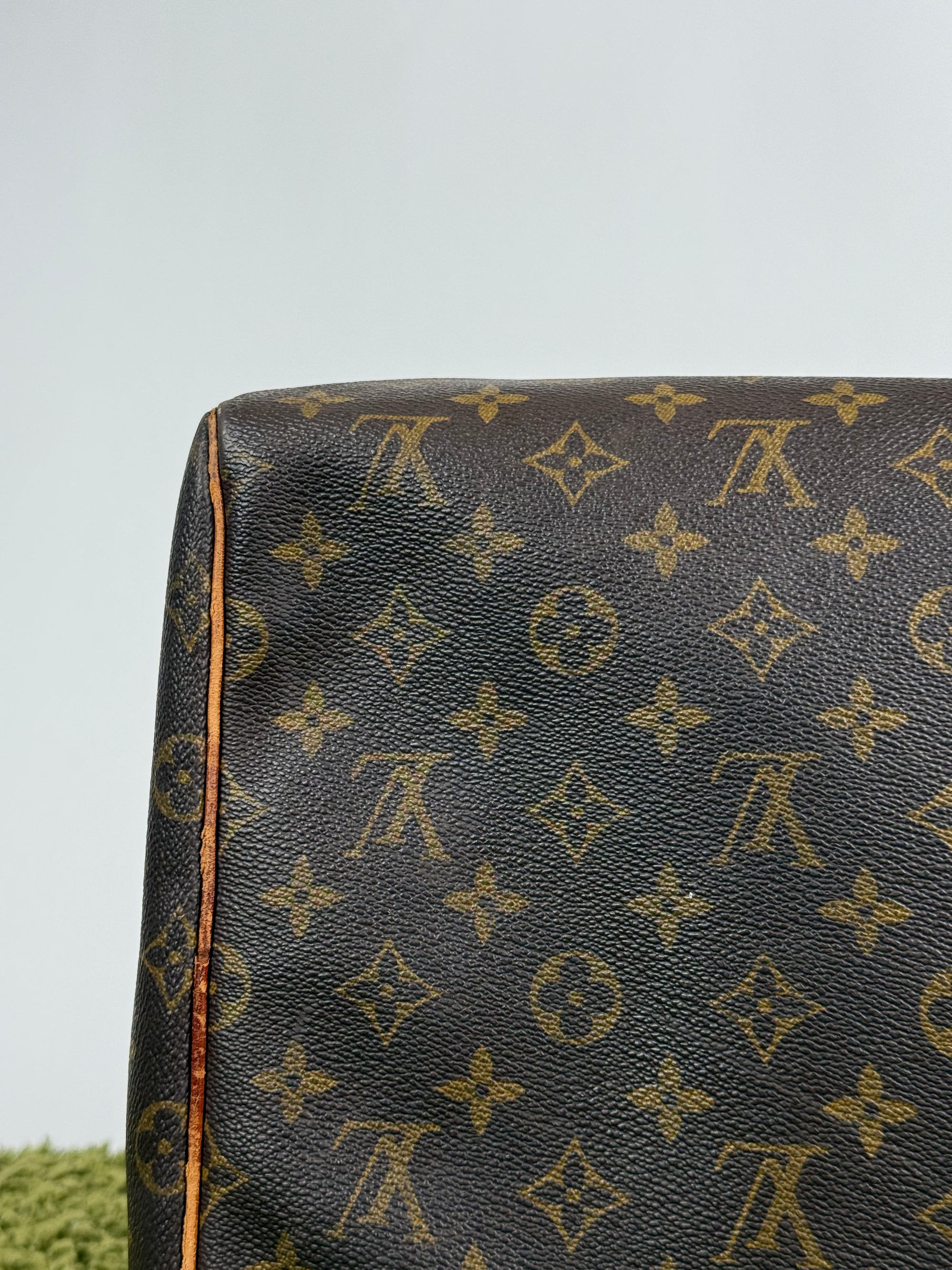 Borsone Keepall Louis Vuitton 55 vintage Marrone