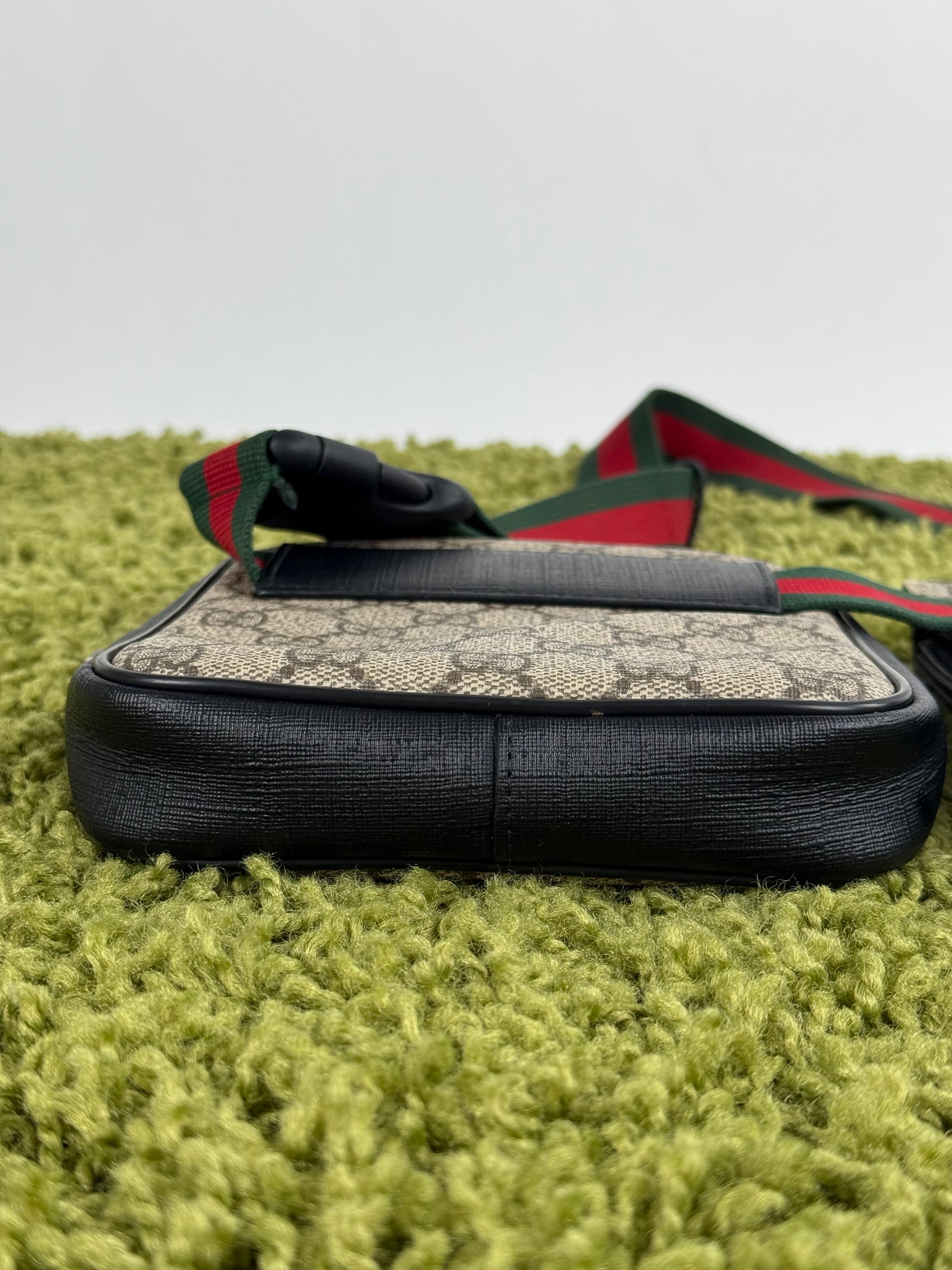 Gucci Double Belt Bag Beige