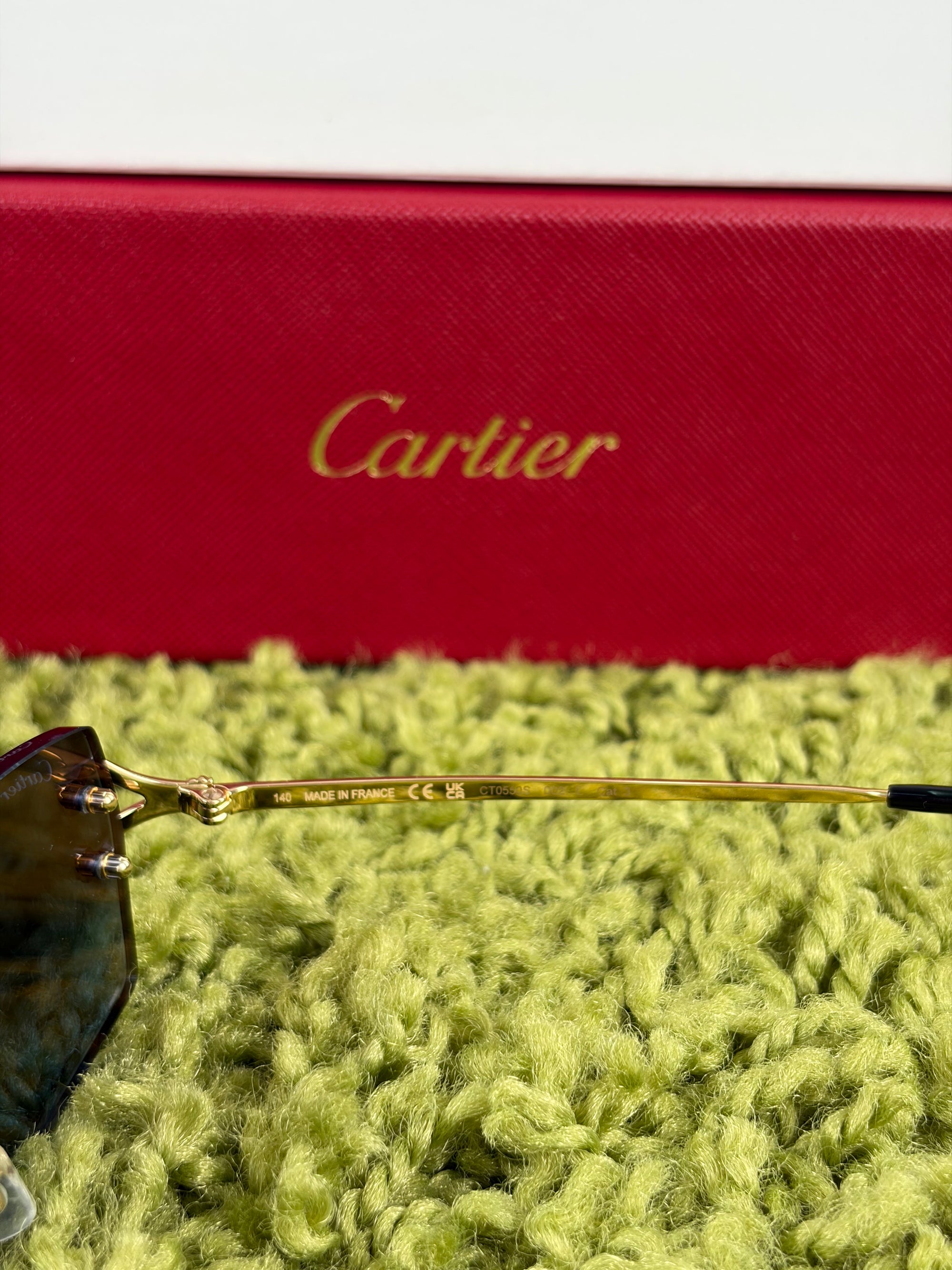 Occhiali Cartier CT0550S 002 L neri e oro